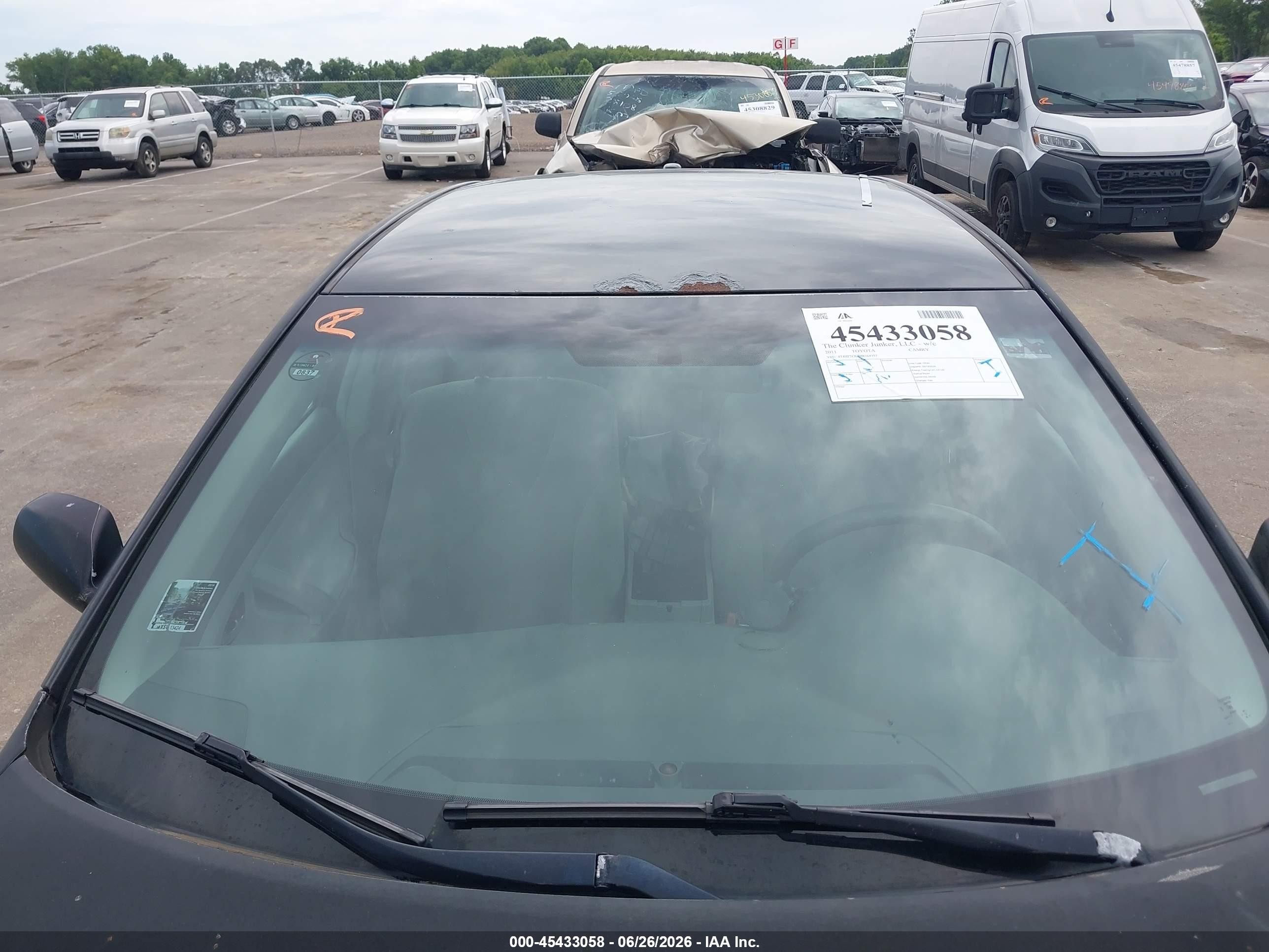 2011 Toyota Camry Le Black vin: 4T4BF3EK8BR168937