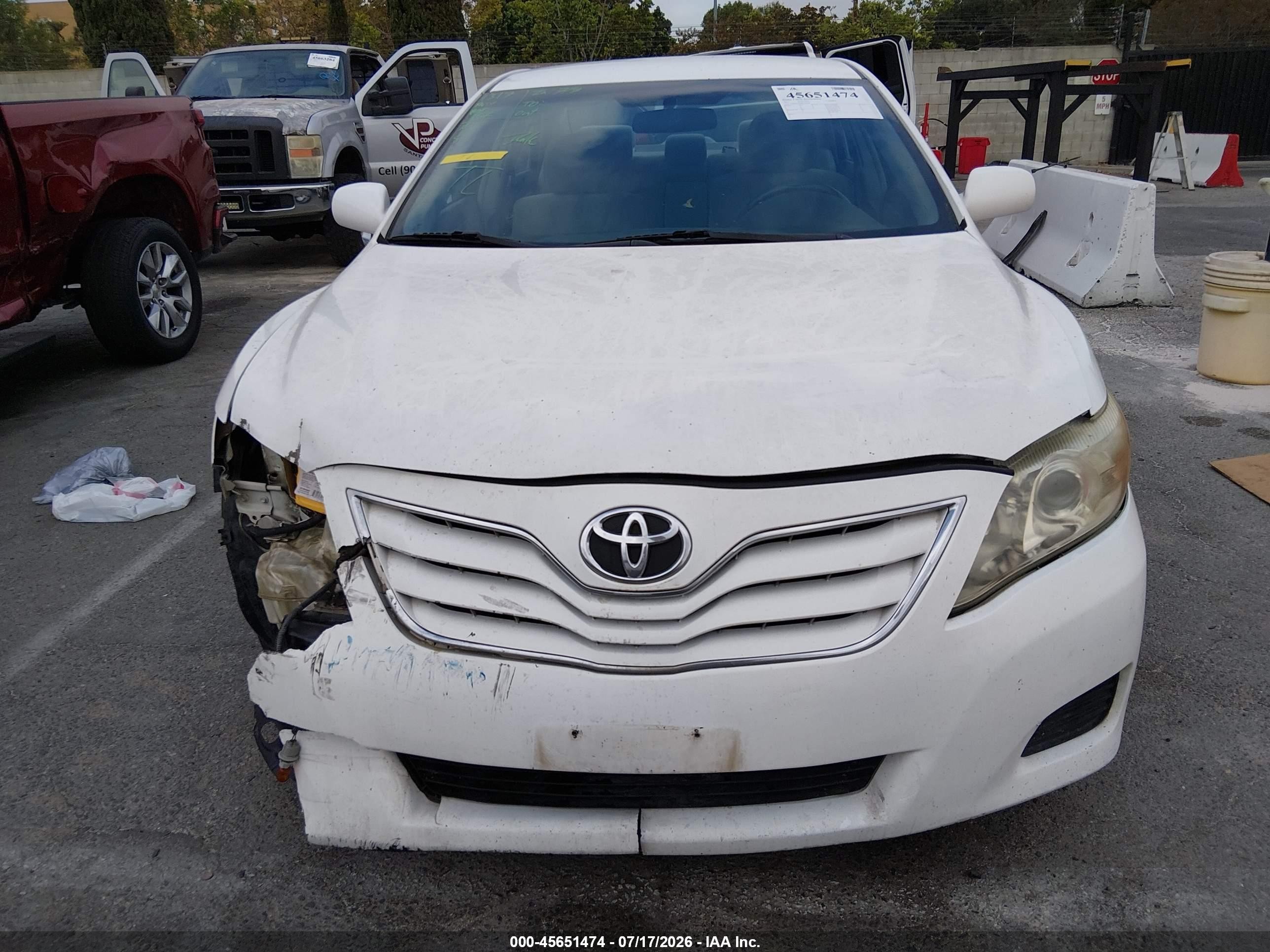 2011 Toyota Camry Le White vin: 4T4BF3EK8BR202858