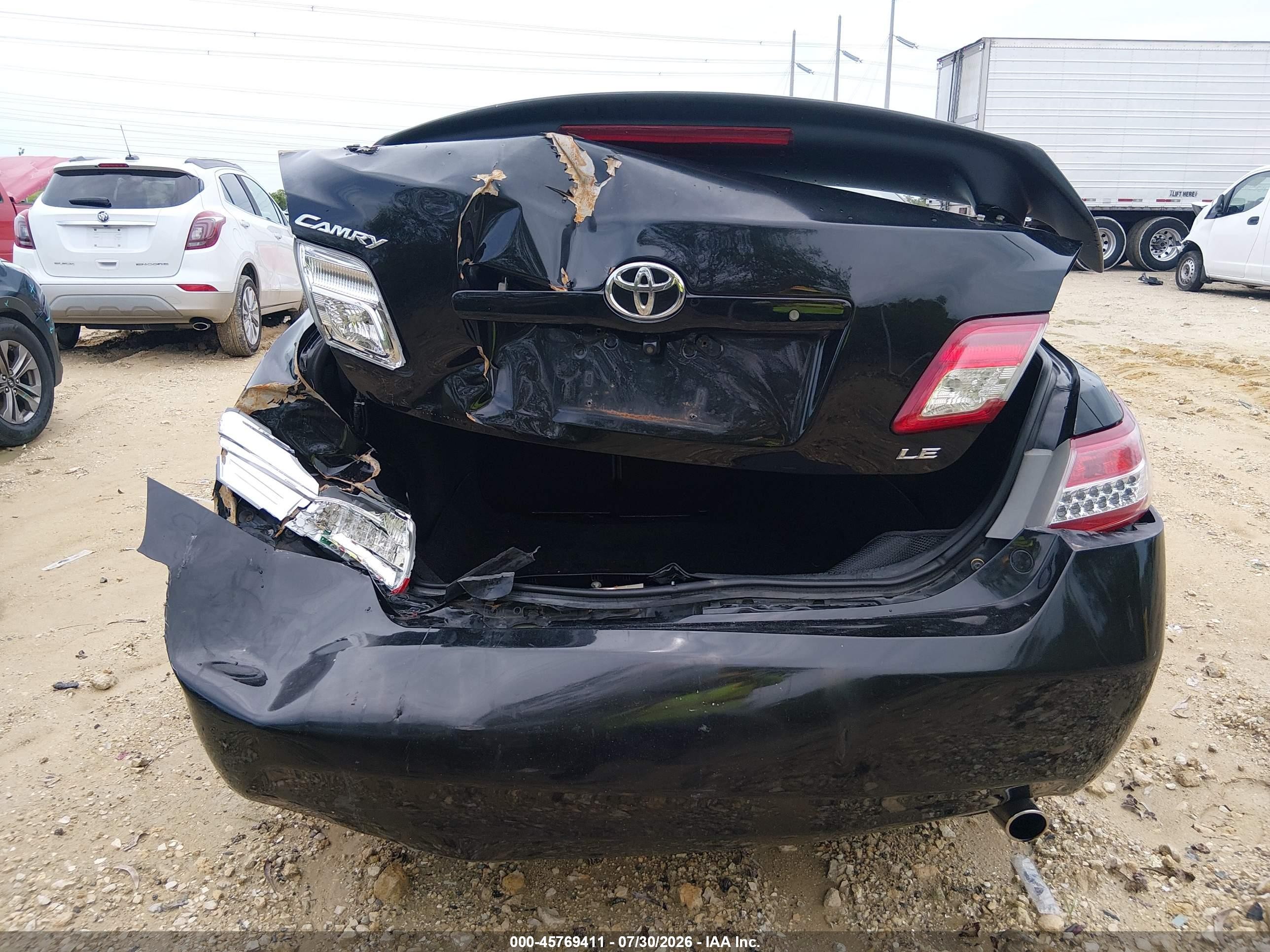2010 Toyota Camry Le Black vin: 4T4BF3EK9AR004918