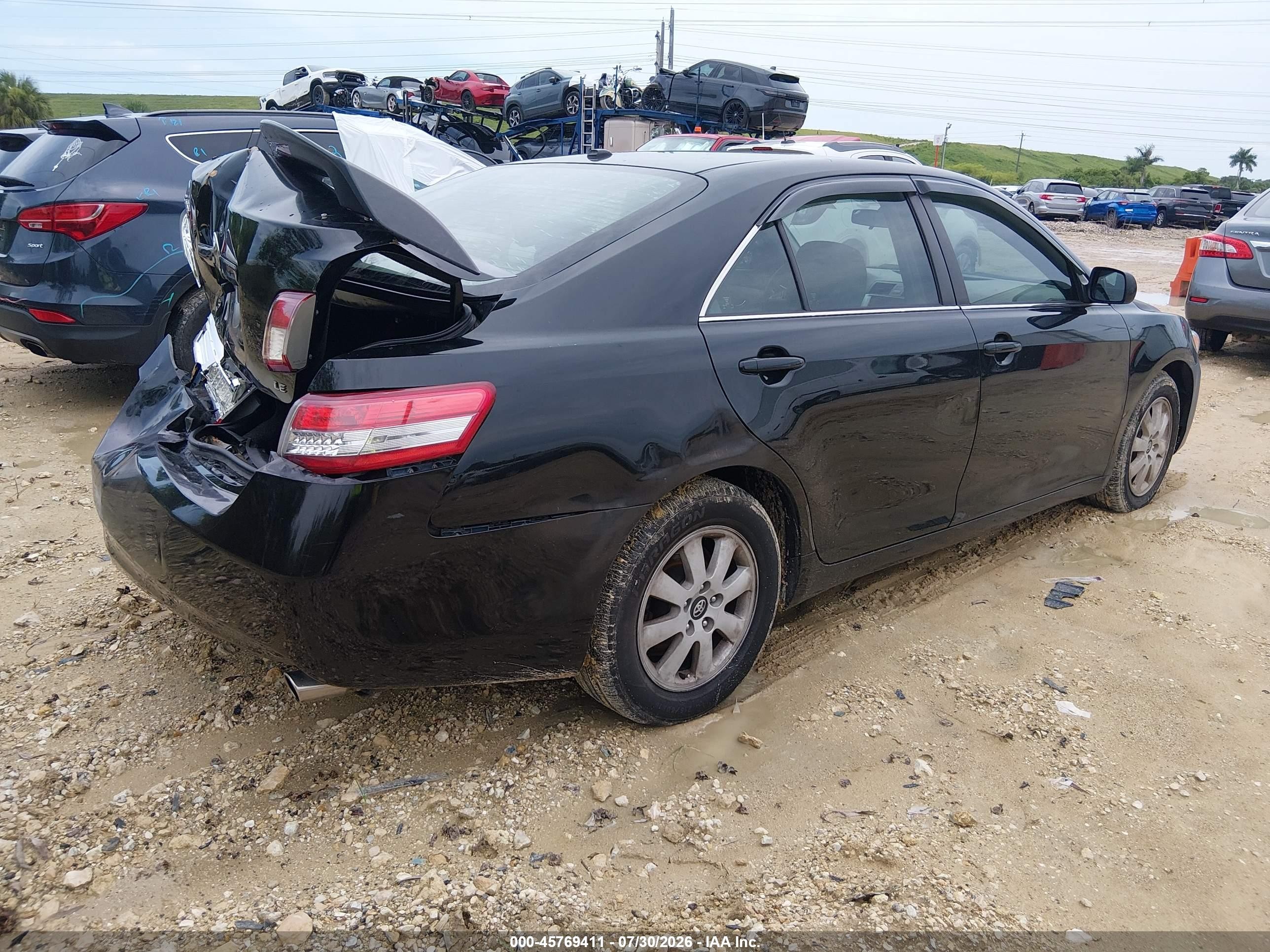 2010 Toyota Camry Le Black vin: 4T4BF3EK9AR004918
