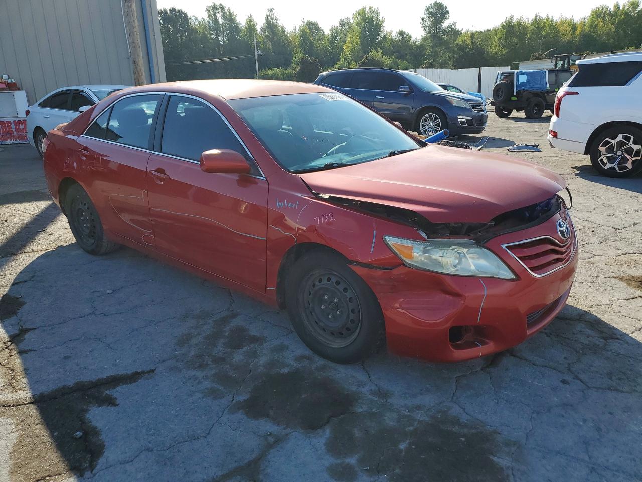 2011 Toyota Camry Le Red vin: 4T4BF3EK9BR092113