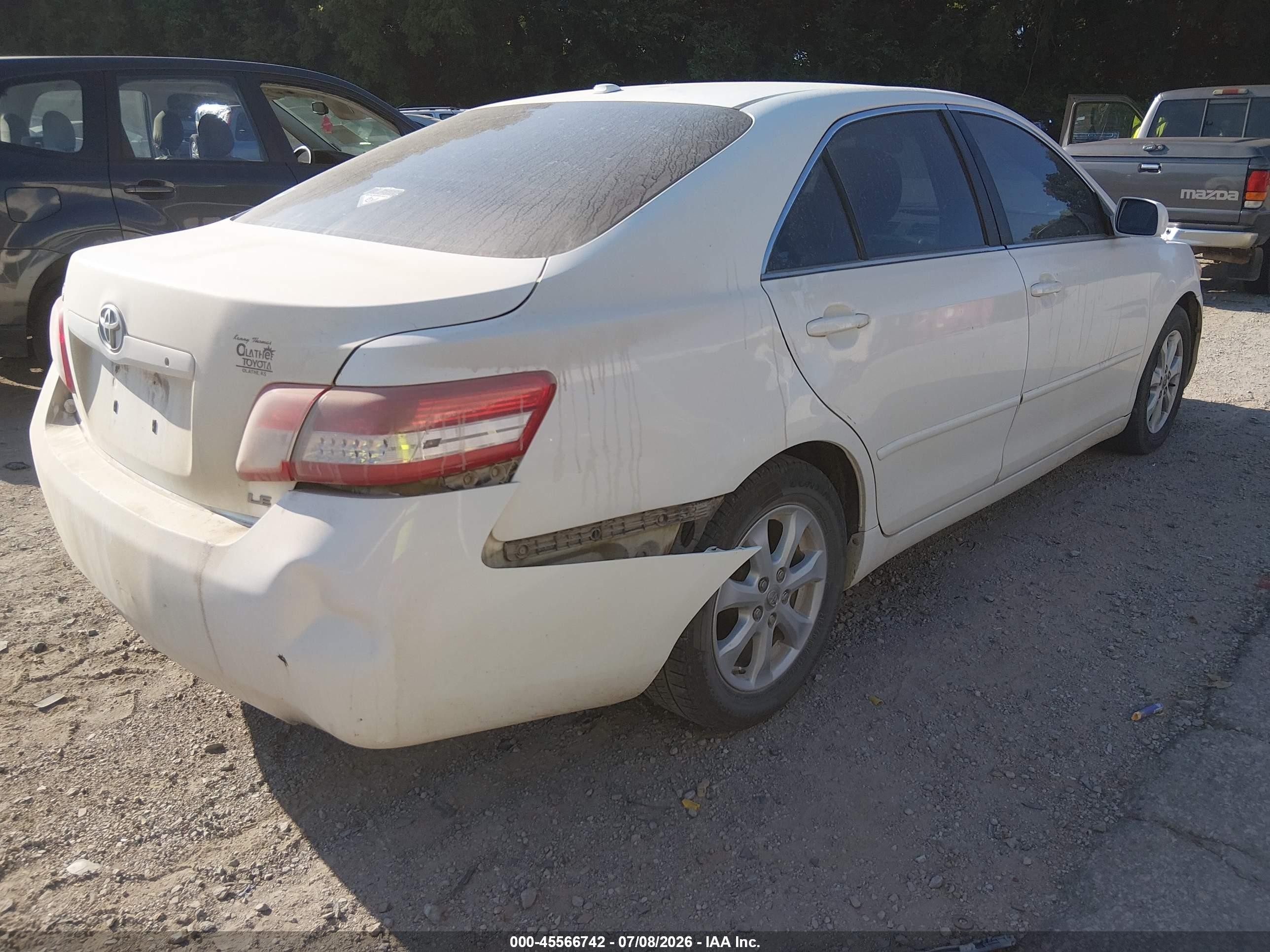 2011 Toyota Camry Le White vin: 4T4BF3EK9BR134070