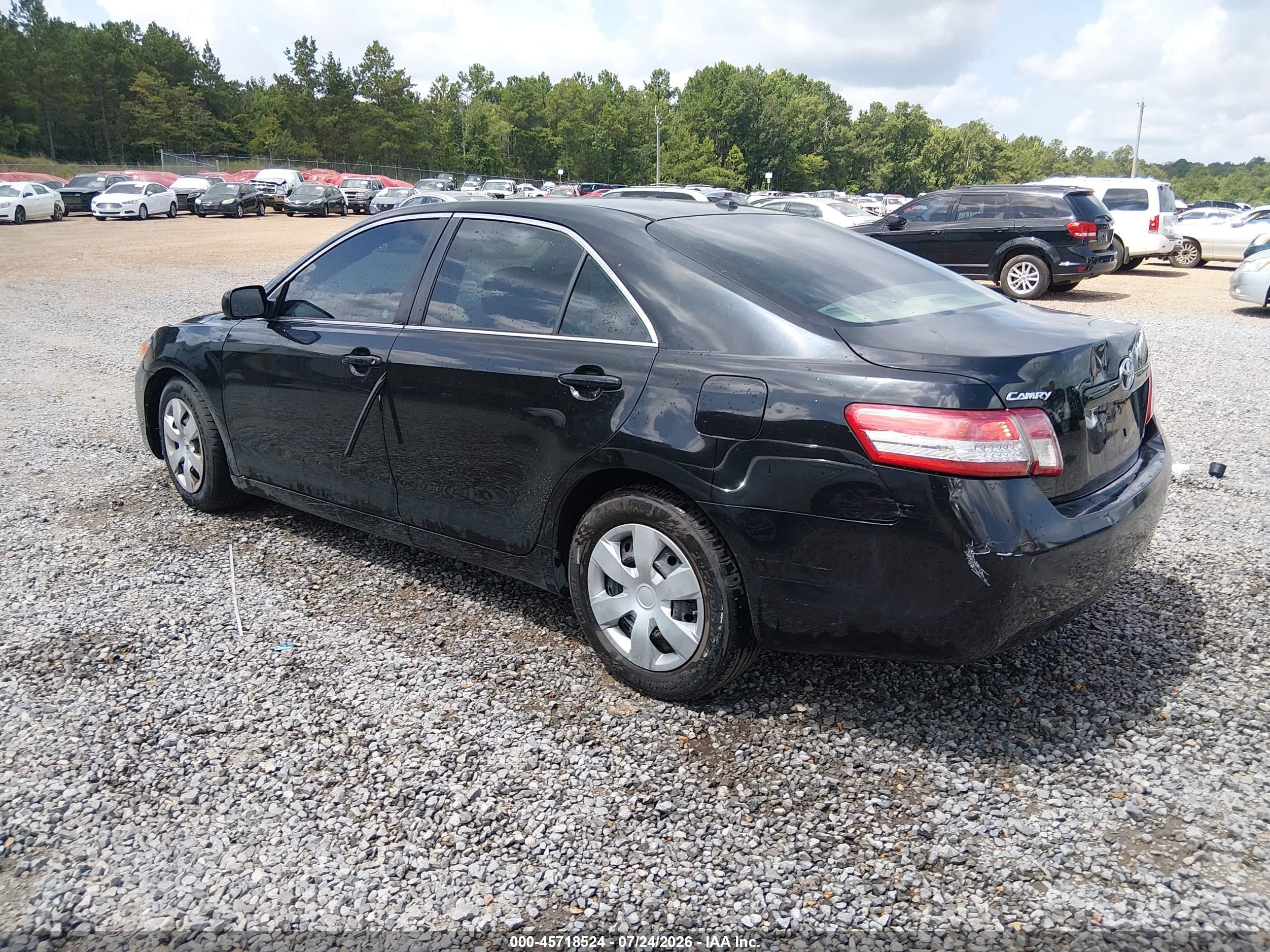 2010 Toyota Camry Le Black vin: 4T4BF3EKXAR042030