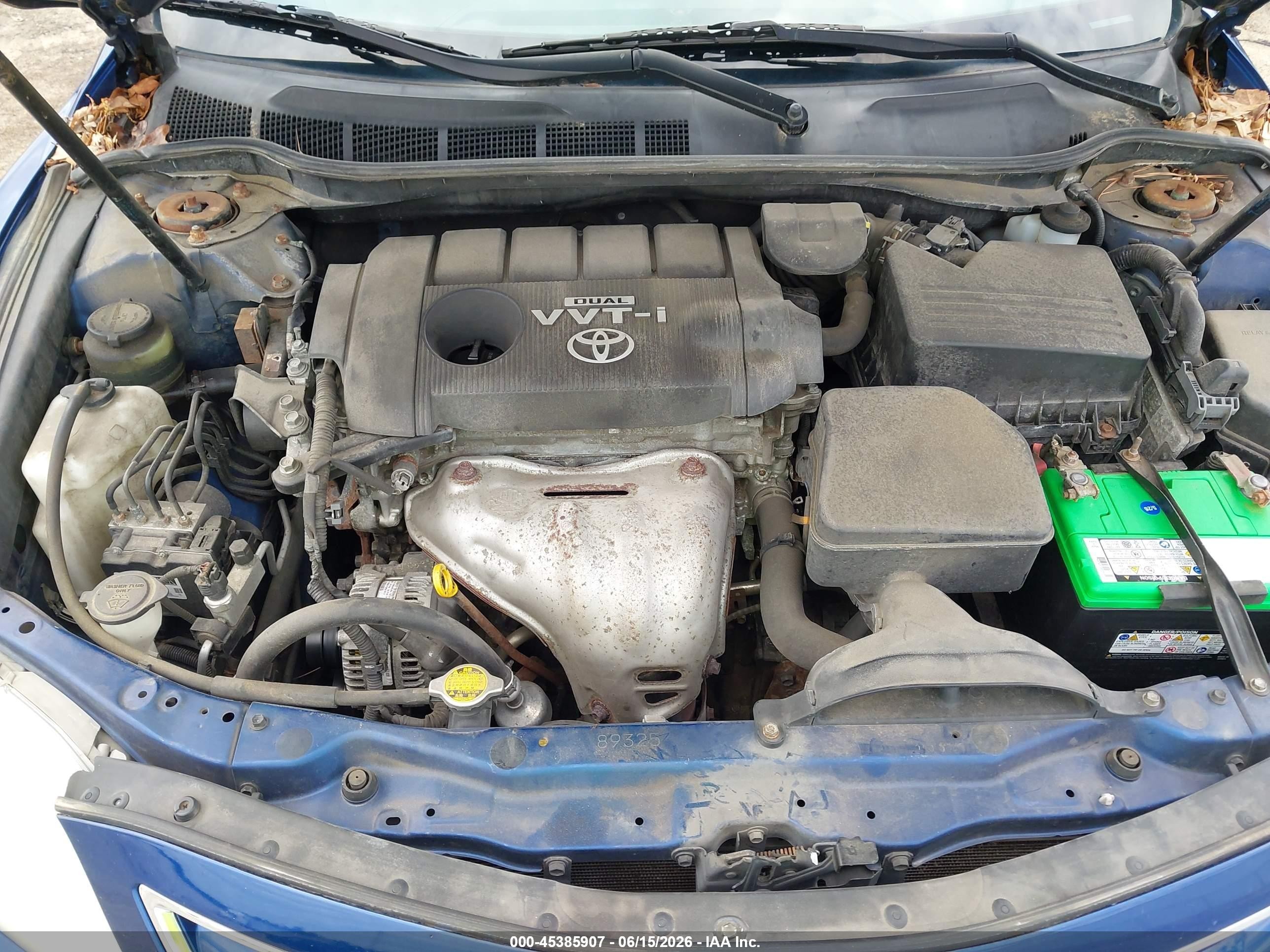 2010 Toyota Camry Le Dark Blue vin: 4T4BF3EKXAR051293
