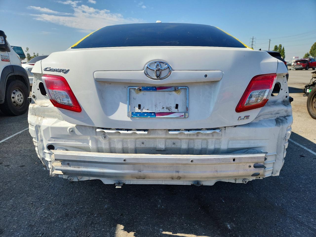 2010 Toyota Camry Le White vin: 4T4BF3EKXAR065758