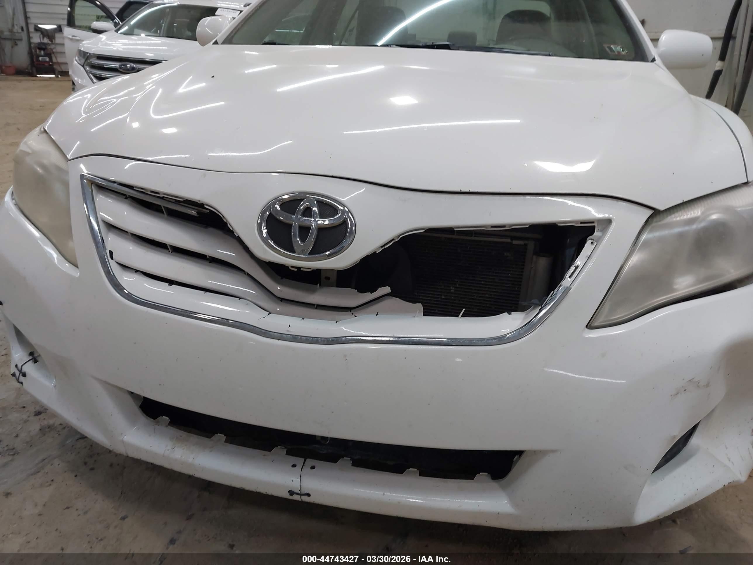 2010 Toyota Camry Le Белый vin: 4T4BF3EKXAR072063