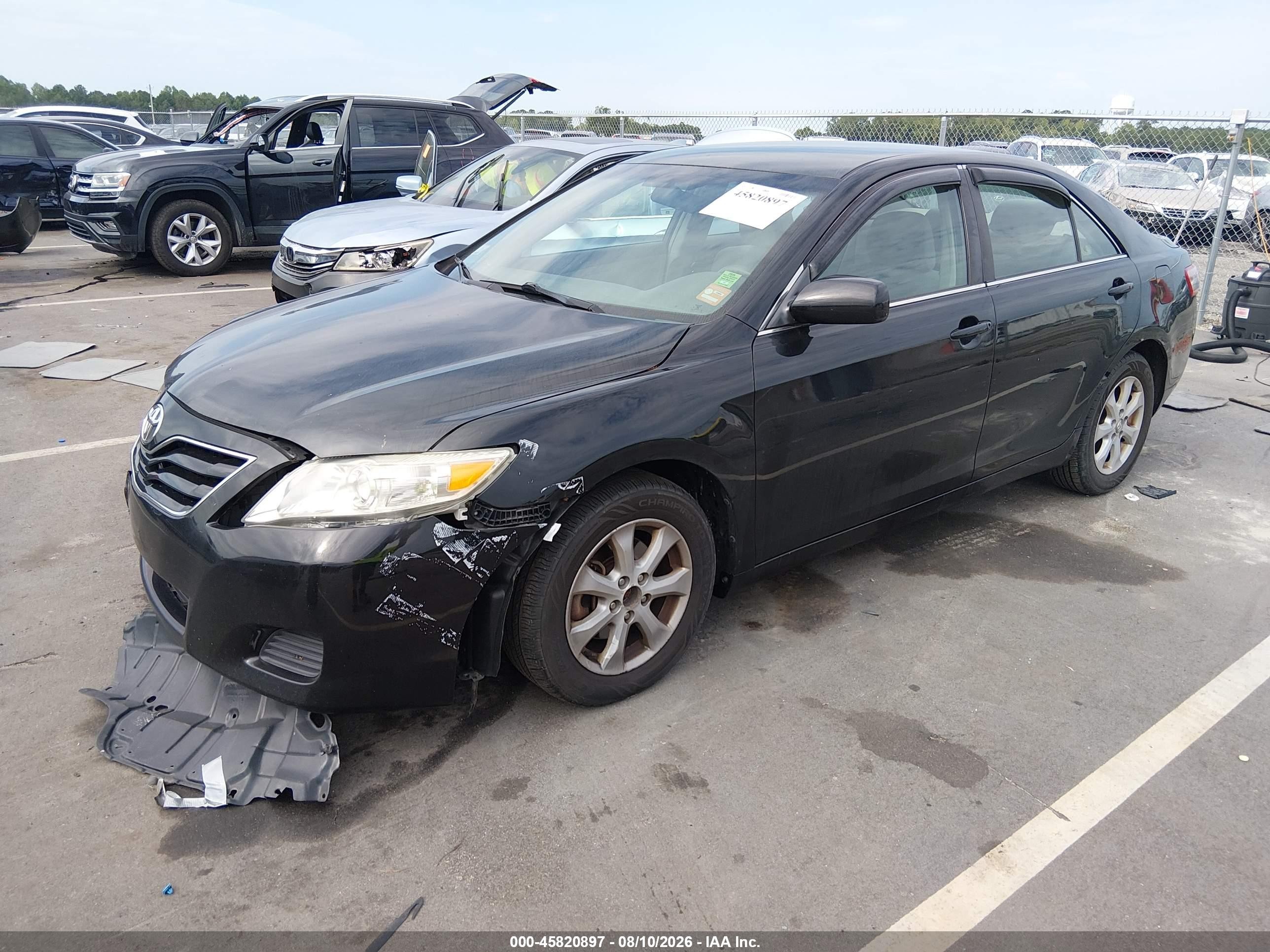2011 Toyota Camry Le Черный vin: 4T4BF3EKXBR099085