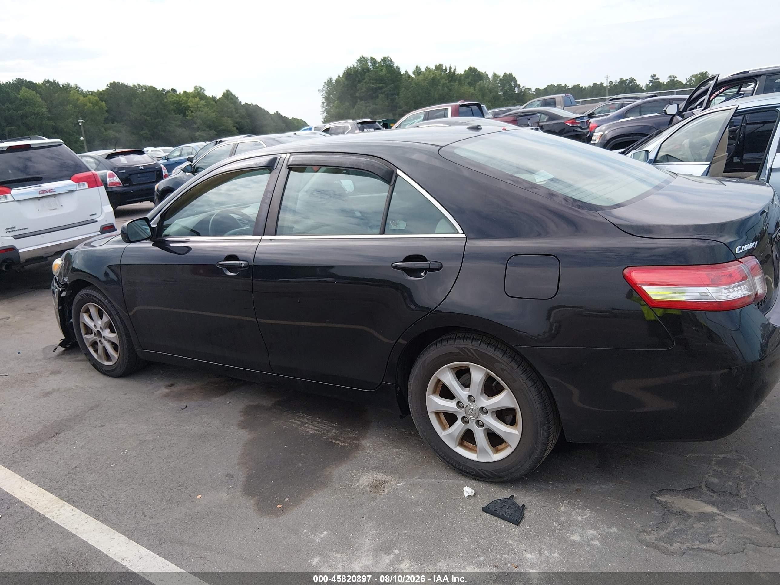 2011 Toyota Camry Le Черный vin: 4T4BF3EKXBR099085