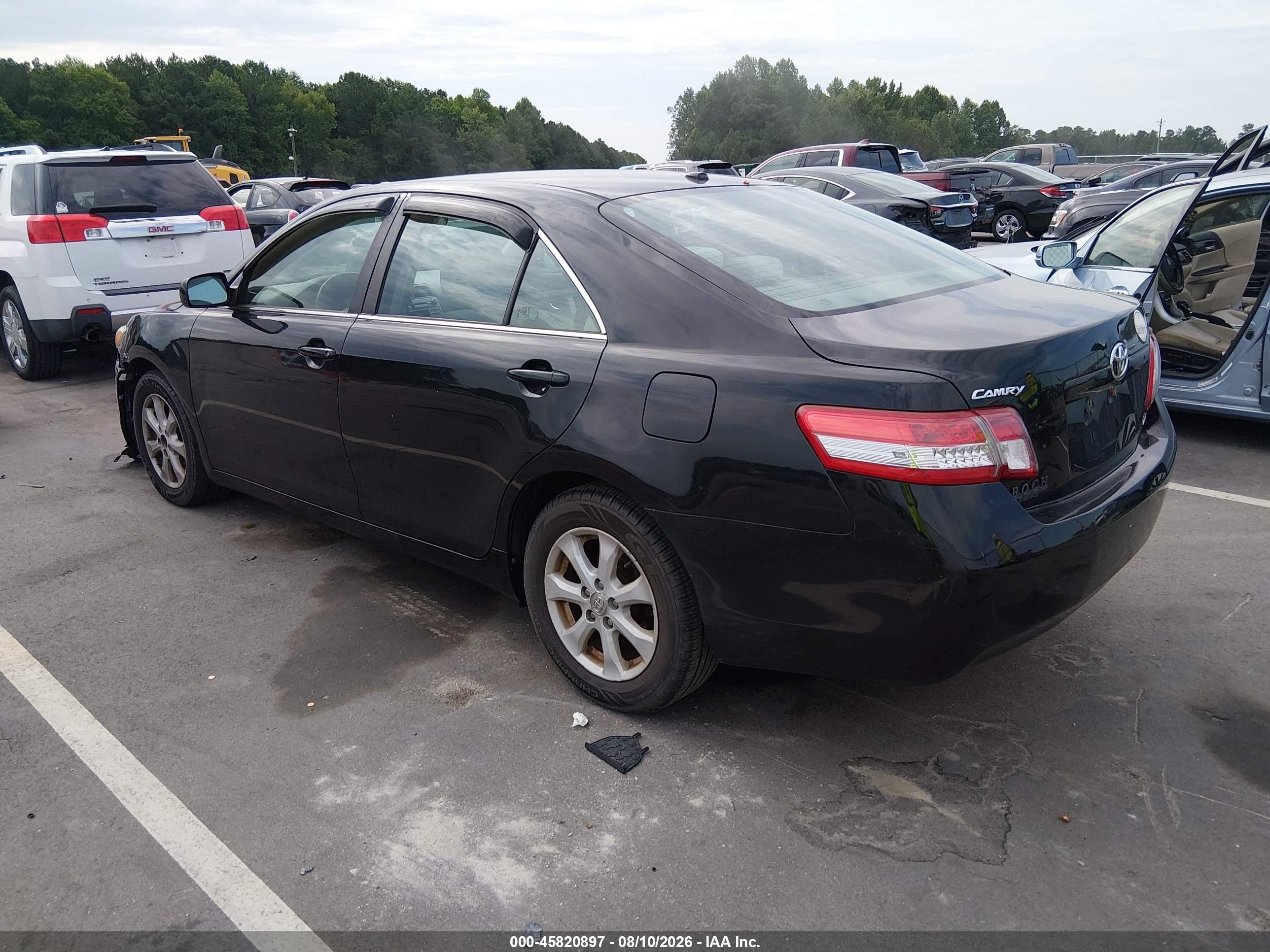 2011 Toyota Camry Le Черный vin: 4T4BF3EKXBR099085