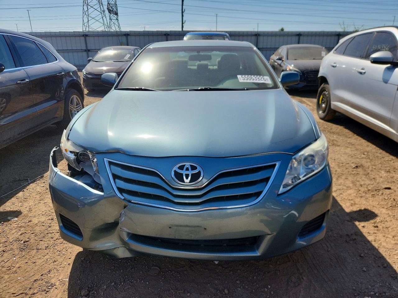 2011 Toyota Camry Le Blue vin: 4T4BF3EKXBR139858