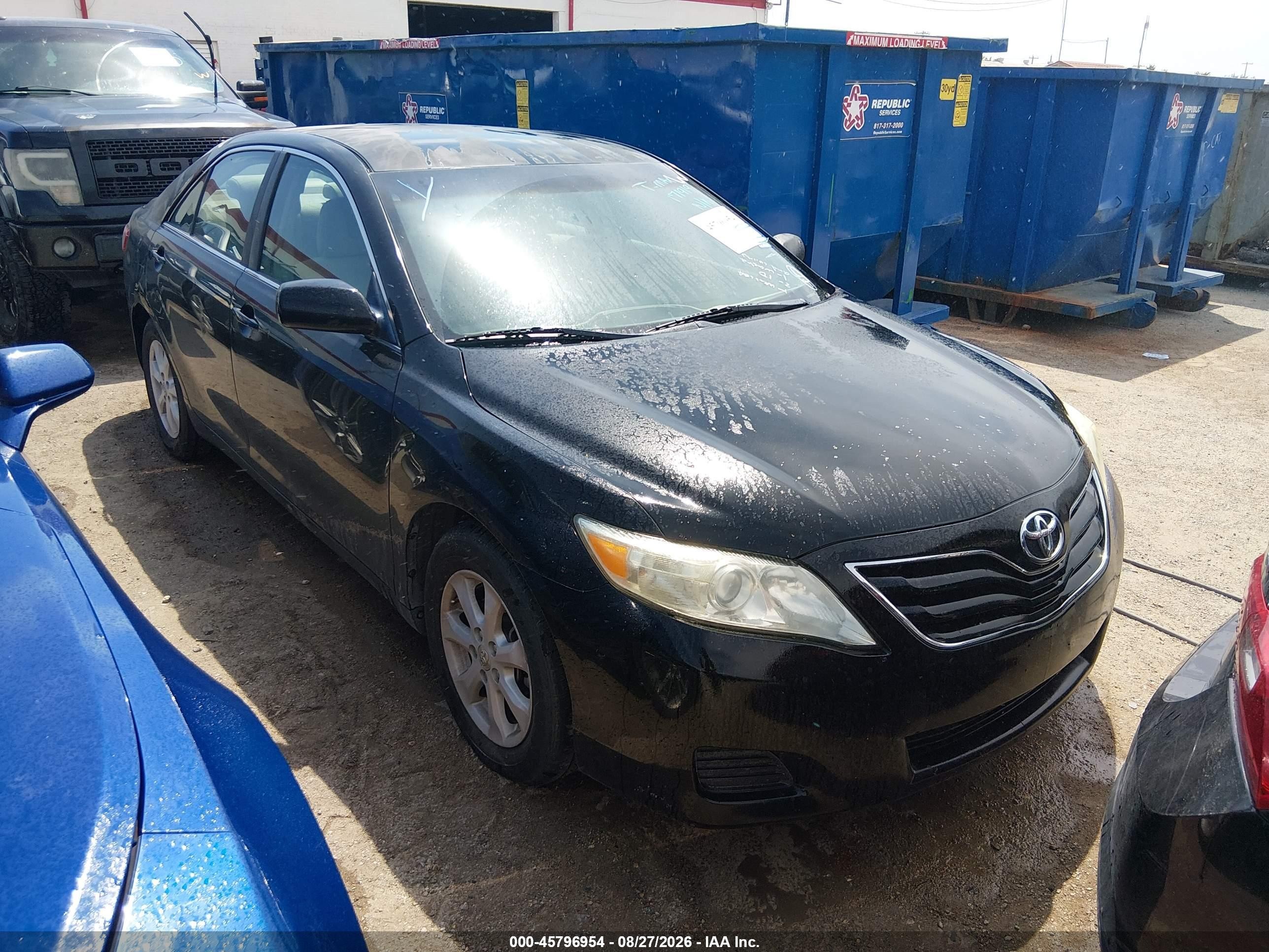2011 Toyota Camry Le Black vin: 4T4BF3EKXBR171919