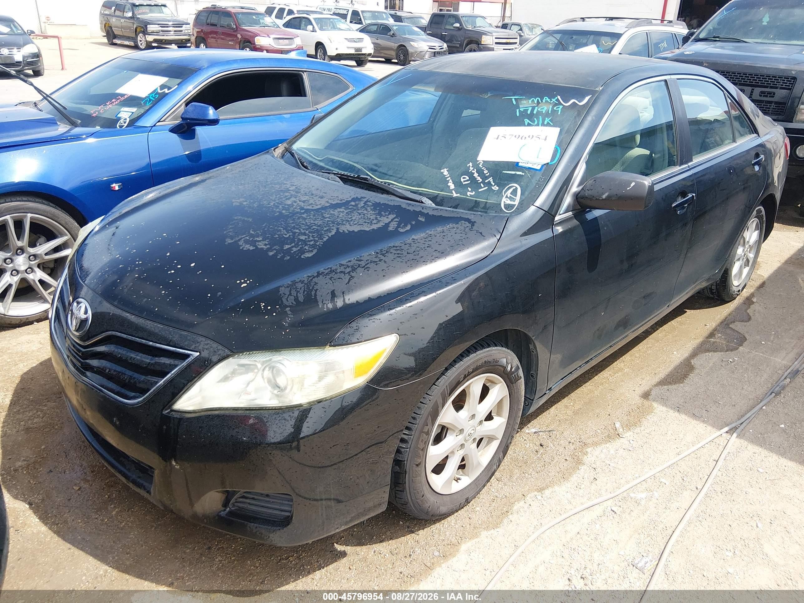 2011 Toyota Camry Le Black vin: 4T4BF3EKXBR171919