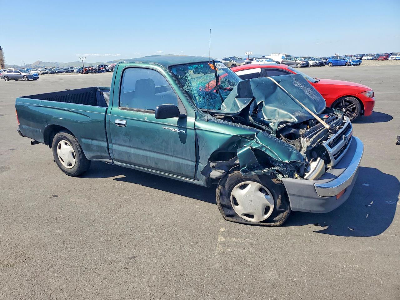 1999 Toyota Tacoma Base Green vin: 4TANL42N0XZ497680
