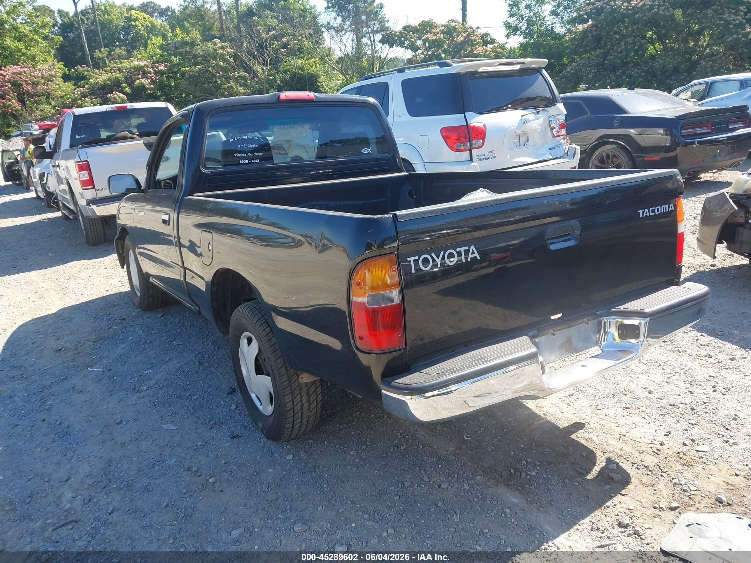 1999 Toyota Tacoma   Черный vin: 4TANL42N1XZ501106
