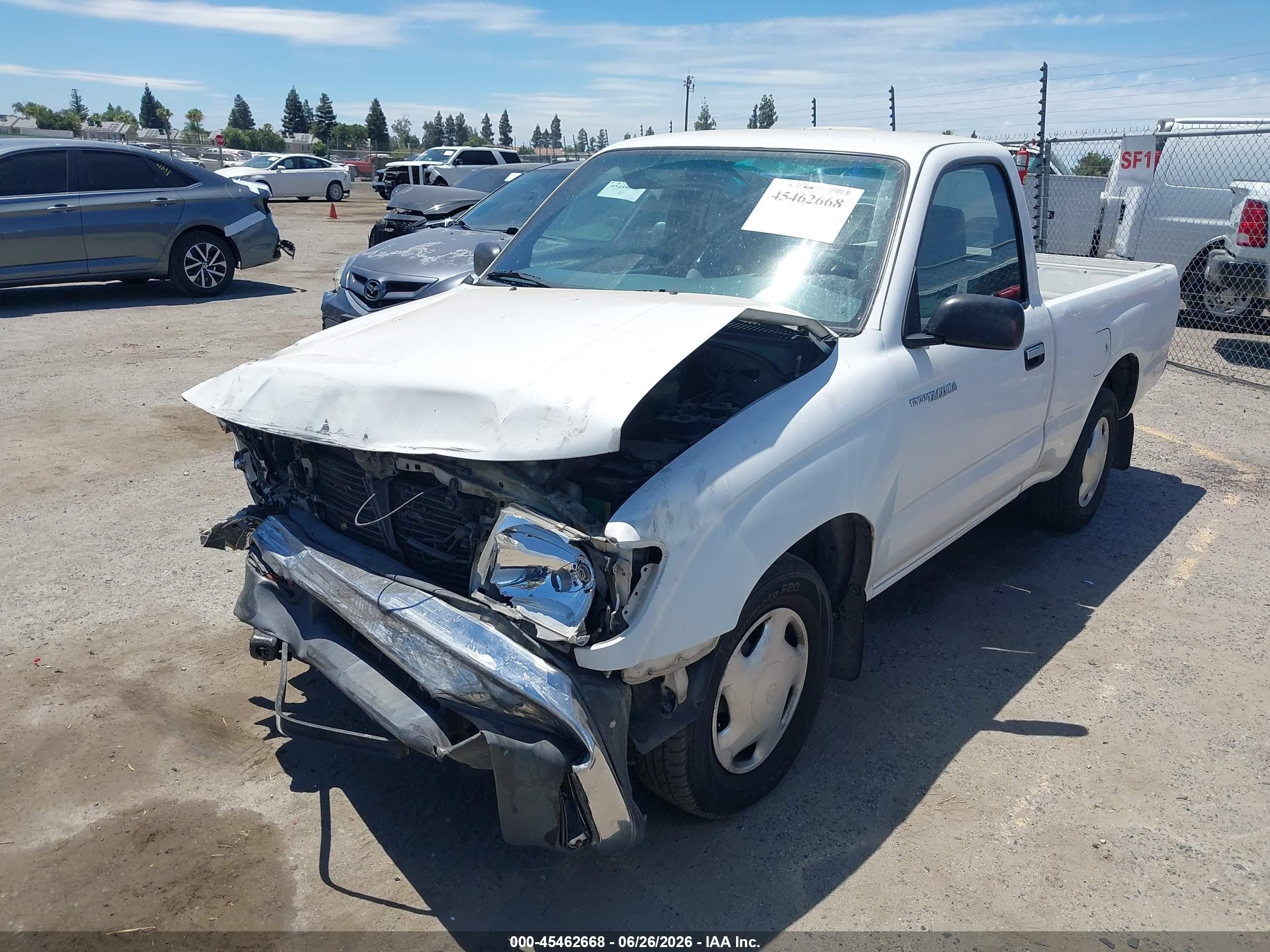 1999 Toyota Tacoma   White vin: 4TANL42N1XZ510193