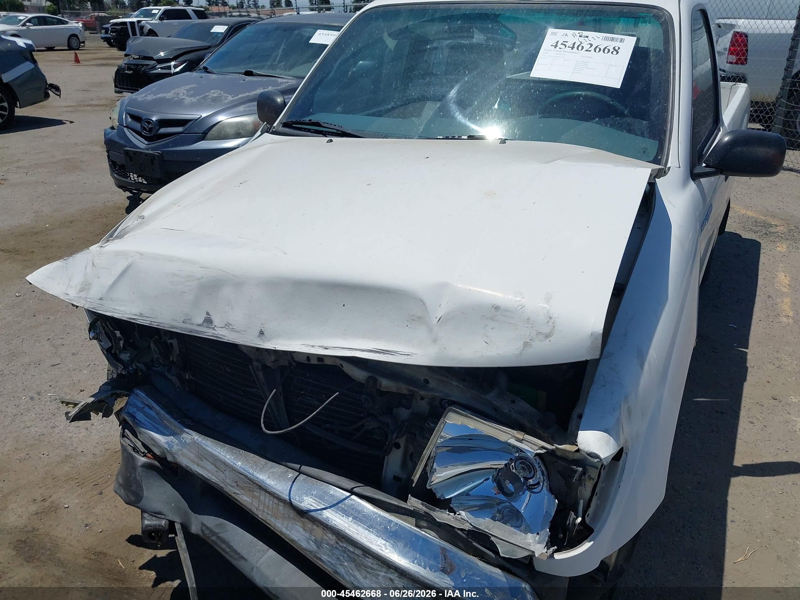 1999 Toyota Tacoma   White vin: 4TANL42N1XZ510193
