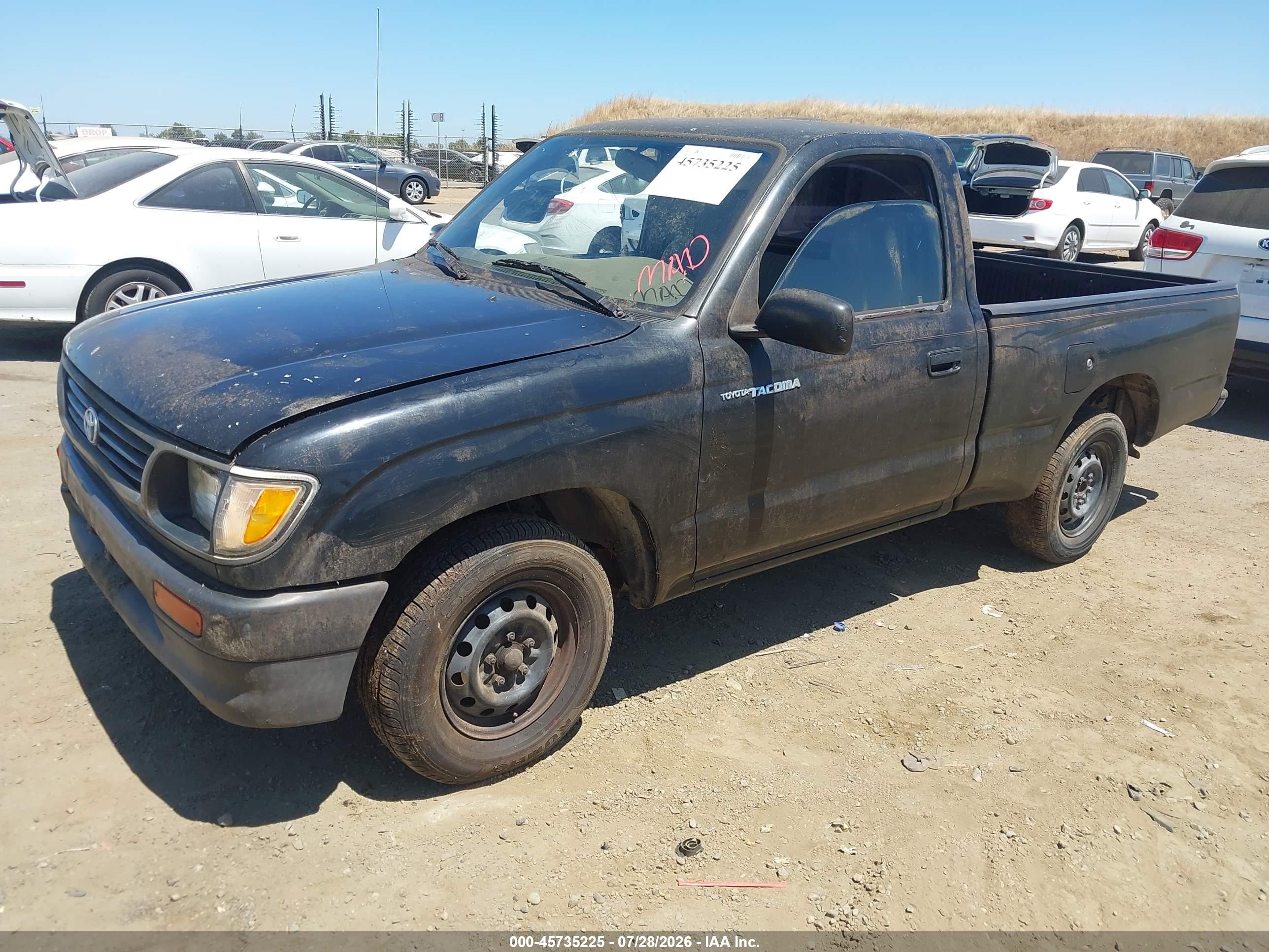 1996 Toyota Tacoma   Black vin: 4TANL42N2TZ164729
