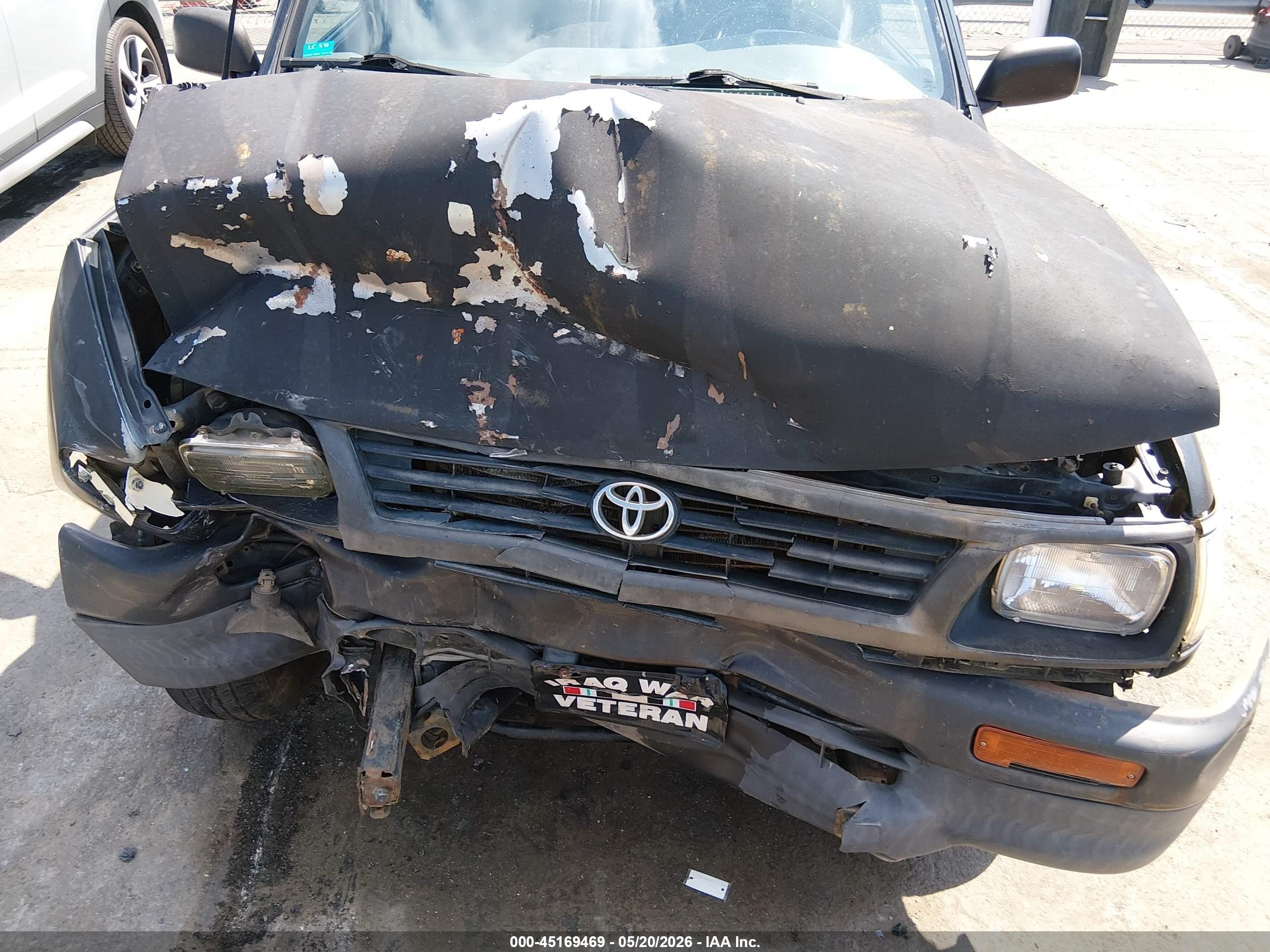 1996 Toyota Tacoma   Black vin: 4TANL42N2TZ185984