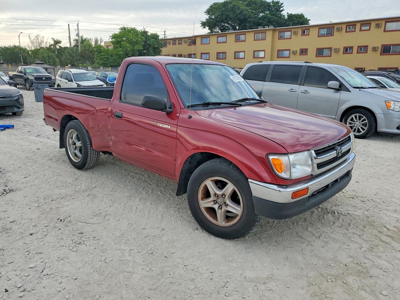 1997 Toyota Tacoma Base Burgundy vin: 4TANL42N2VZ313451