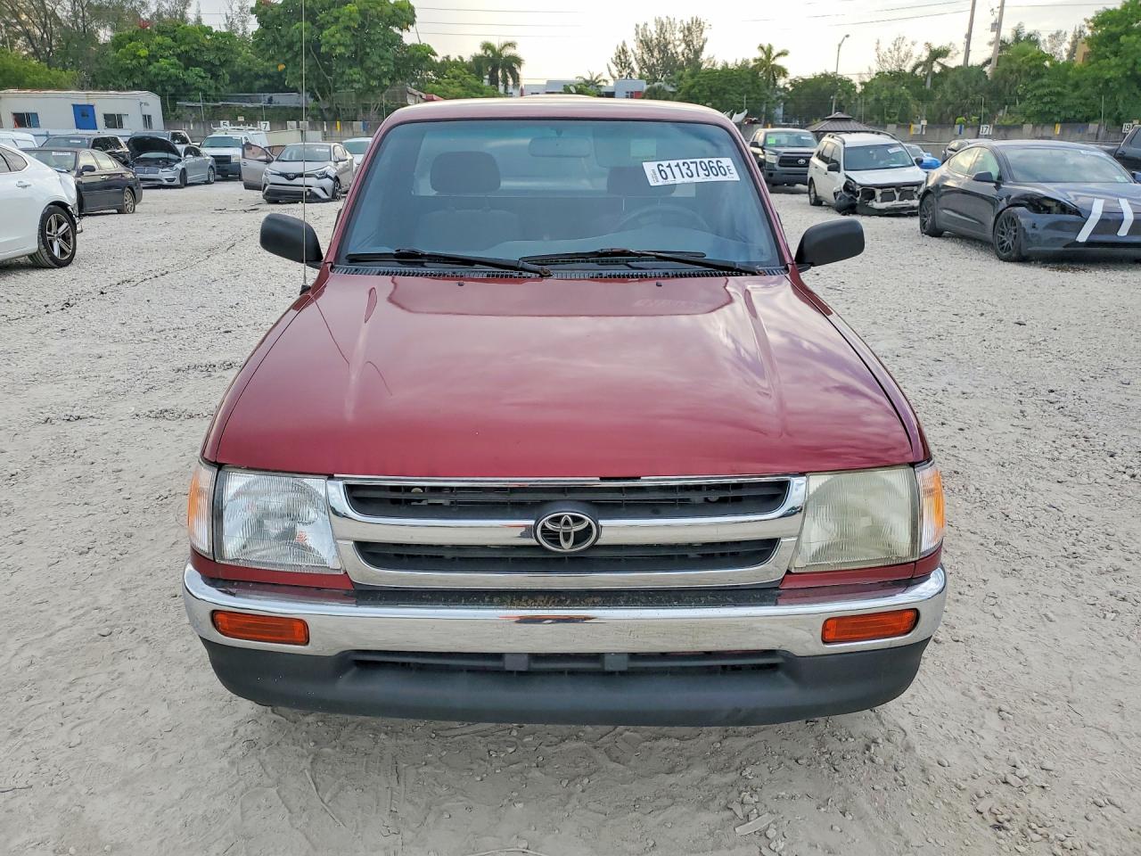 1997 Toyota Tacoma Base Burgundy vin: 4TANL42N2VZ313451