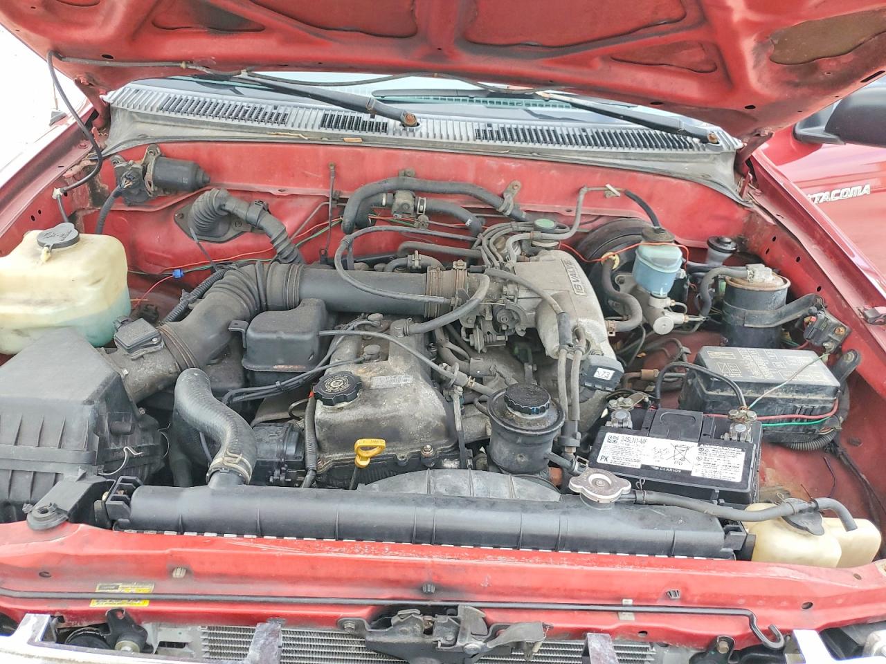 1997 Toyota Tacoma Base Burgundy vin: 4TANL42N2VZ313451