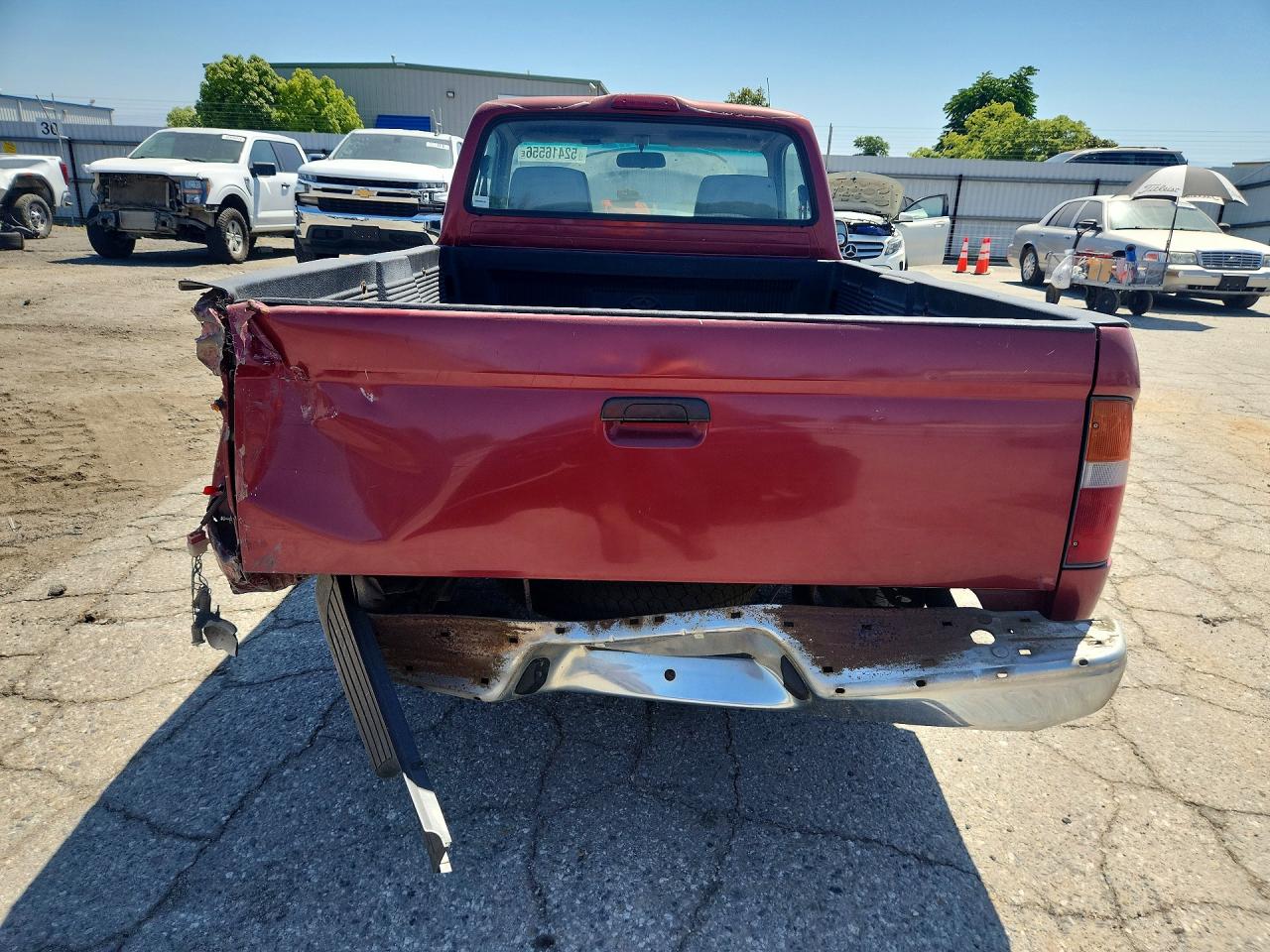 1999 Toyota Tacoma Base Red vin: 4TANL42N3XZ423878