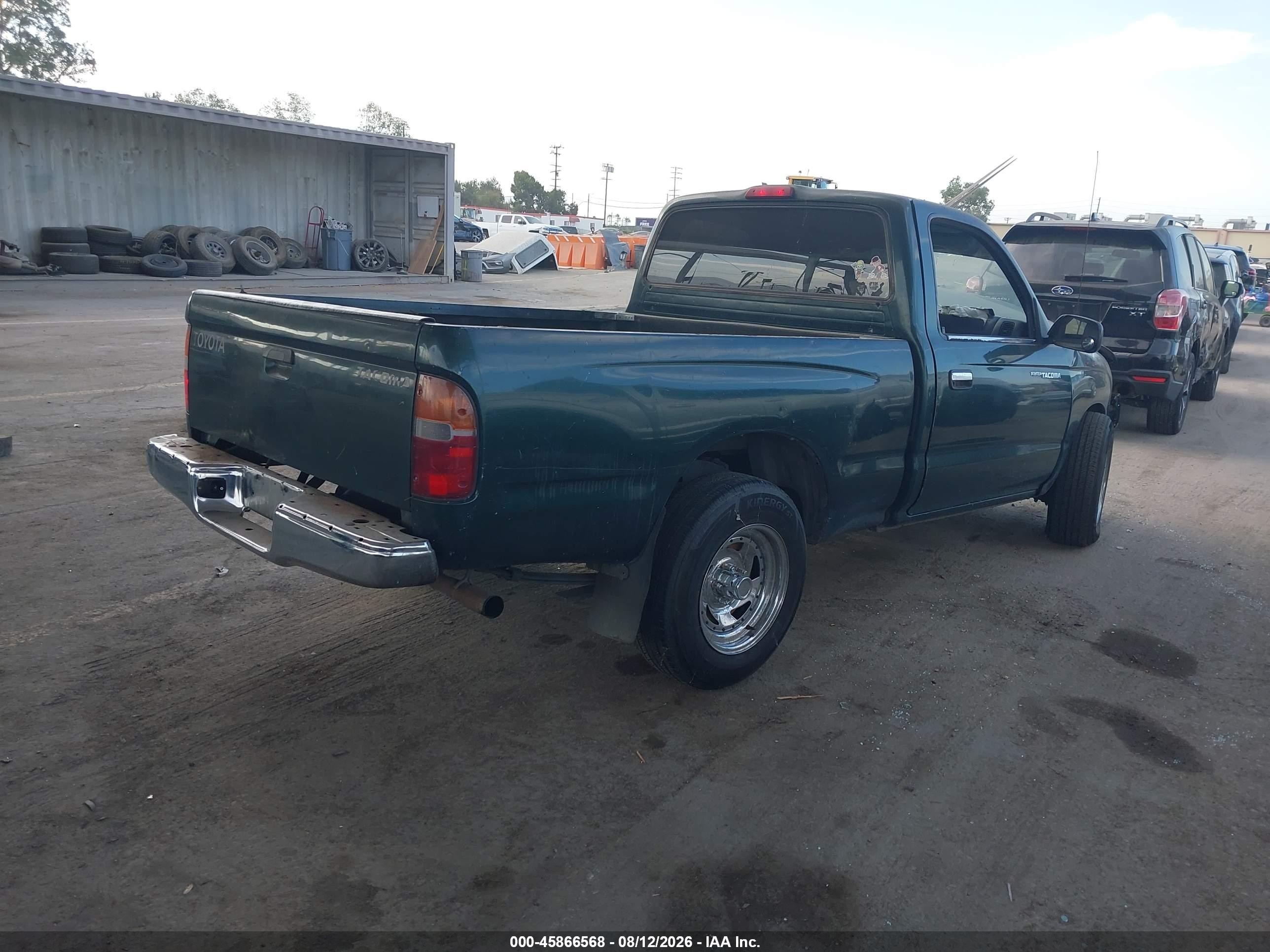 1999 Toyota Tacoma   Green vin: 4TANL42N3XZ497916