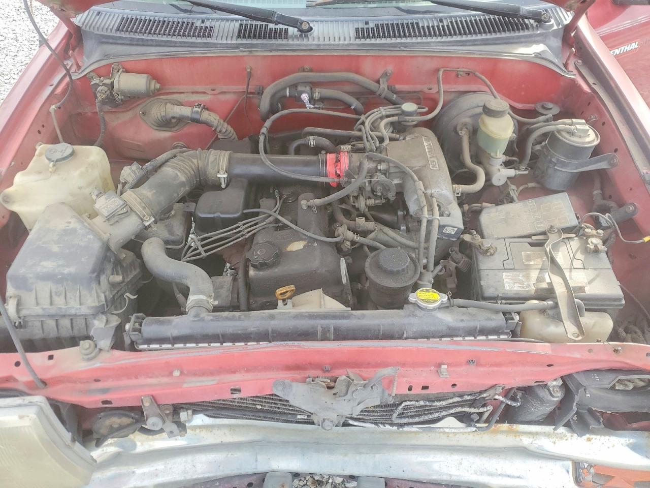 1997 Toyota Tacoma Base Red vin: 4TANL42N5VZ298346