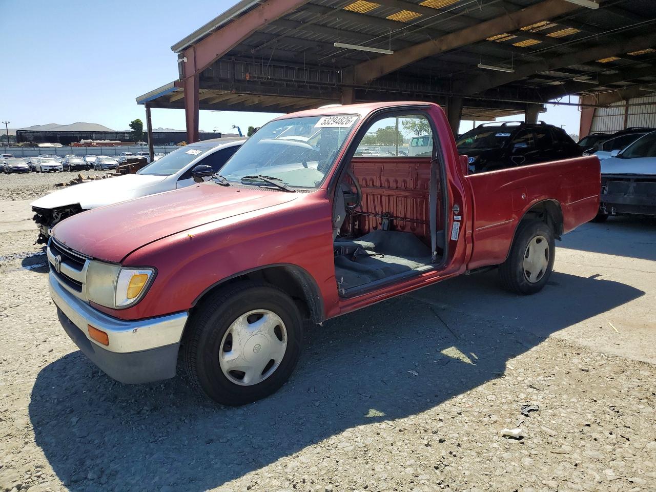 1997 Toyota Tacoma Base Burgundy vin: 4TANL42N5VZ329448