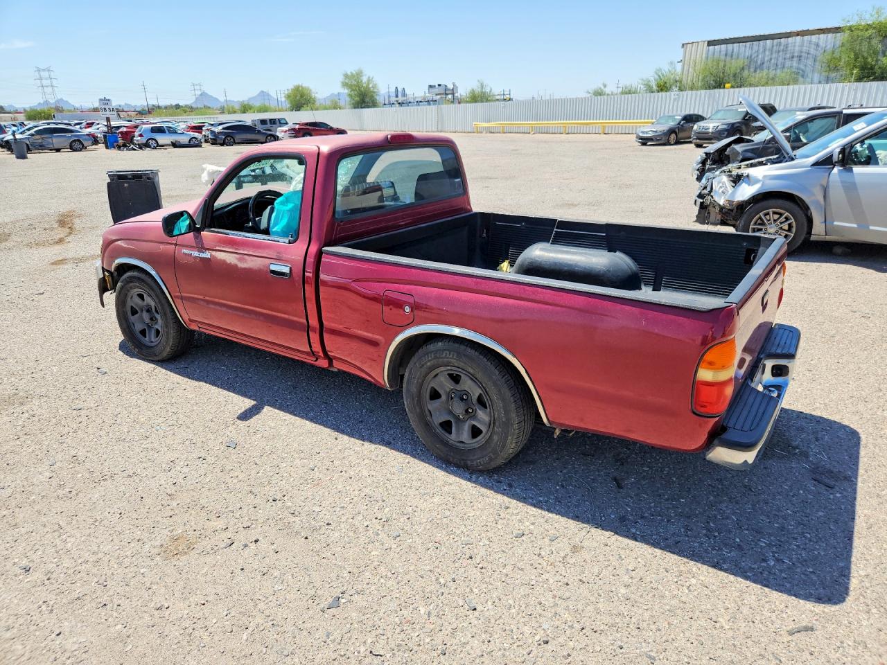 1998 Toyota Tacoma Base Maroon vin: 4TANL42N6WZ125744