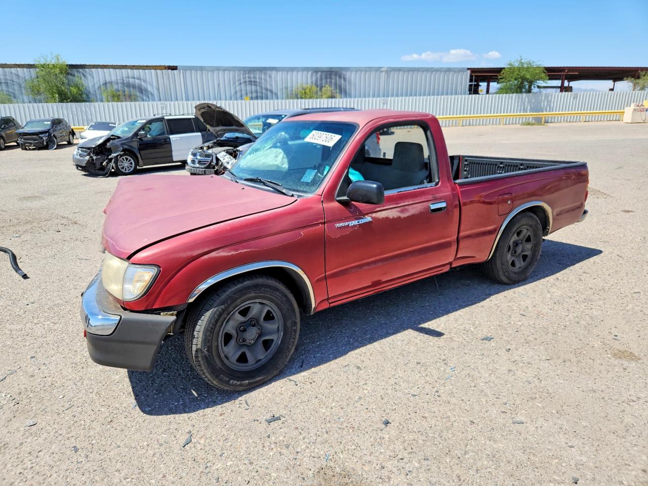 1998 Toyota Tacoma Base Maroon vin: 4TANL42N6WZ125744