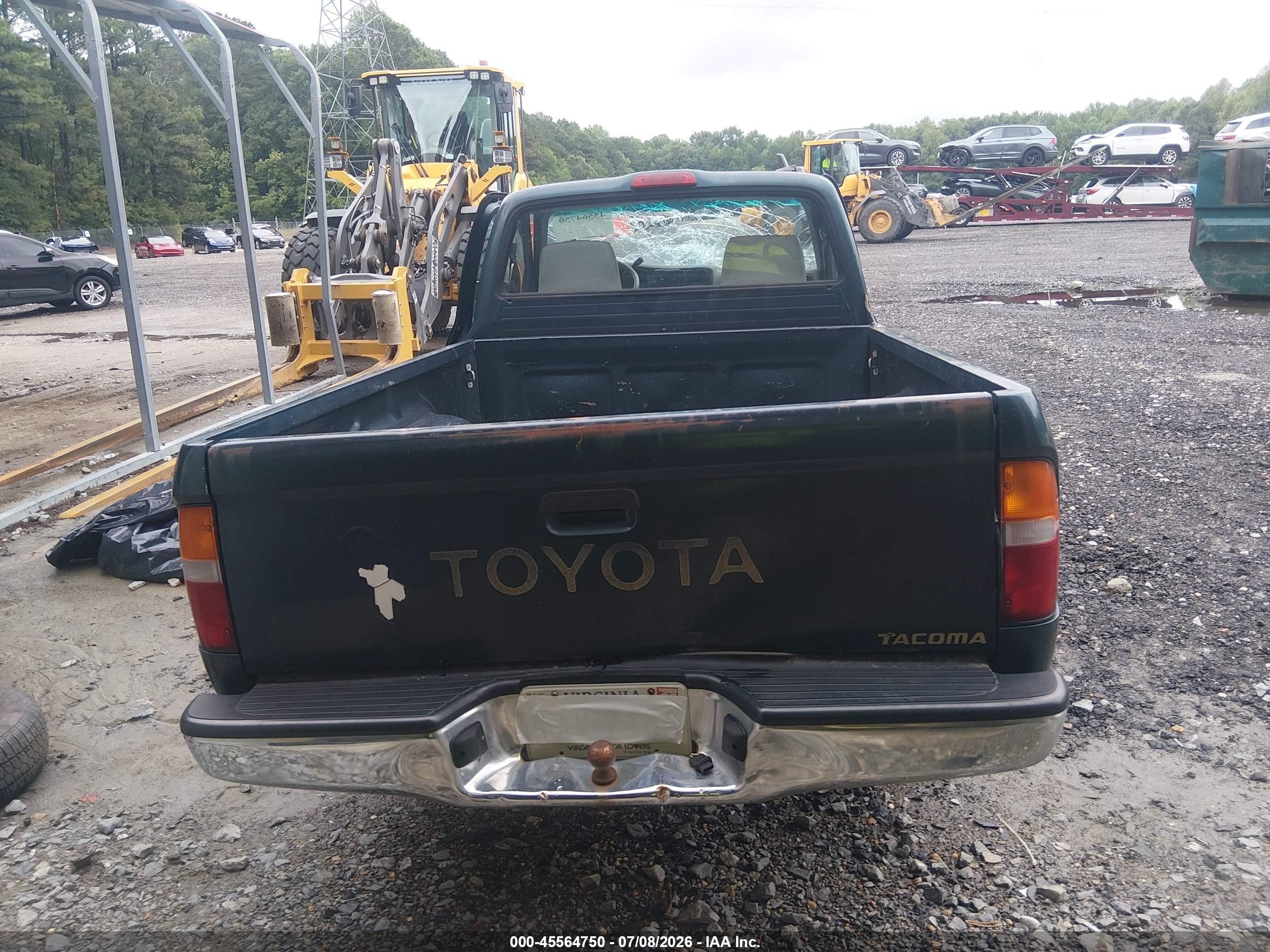 1997 Toyota Tacoma   Green vin: 4TANL42N8VZ247357