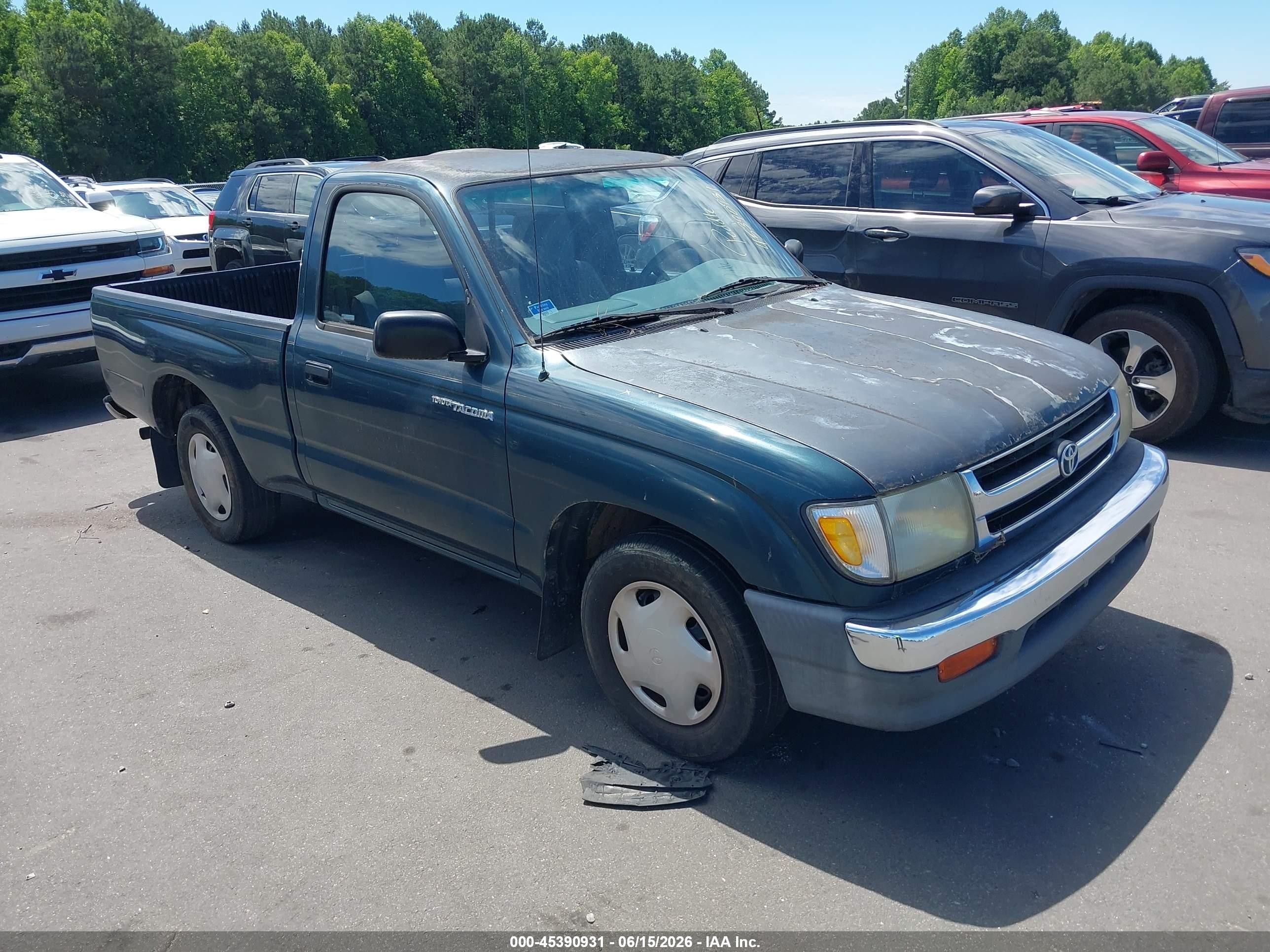 1998 Toyota Tacoma   Green vin: 4TANL42N8WZ097333
