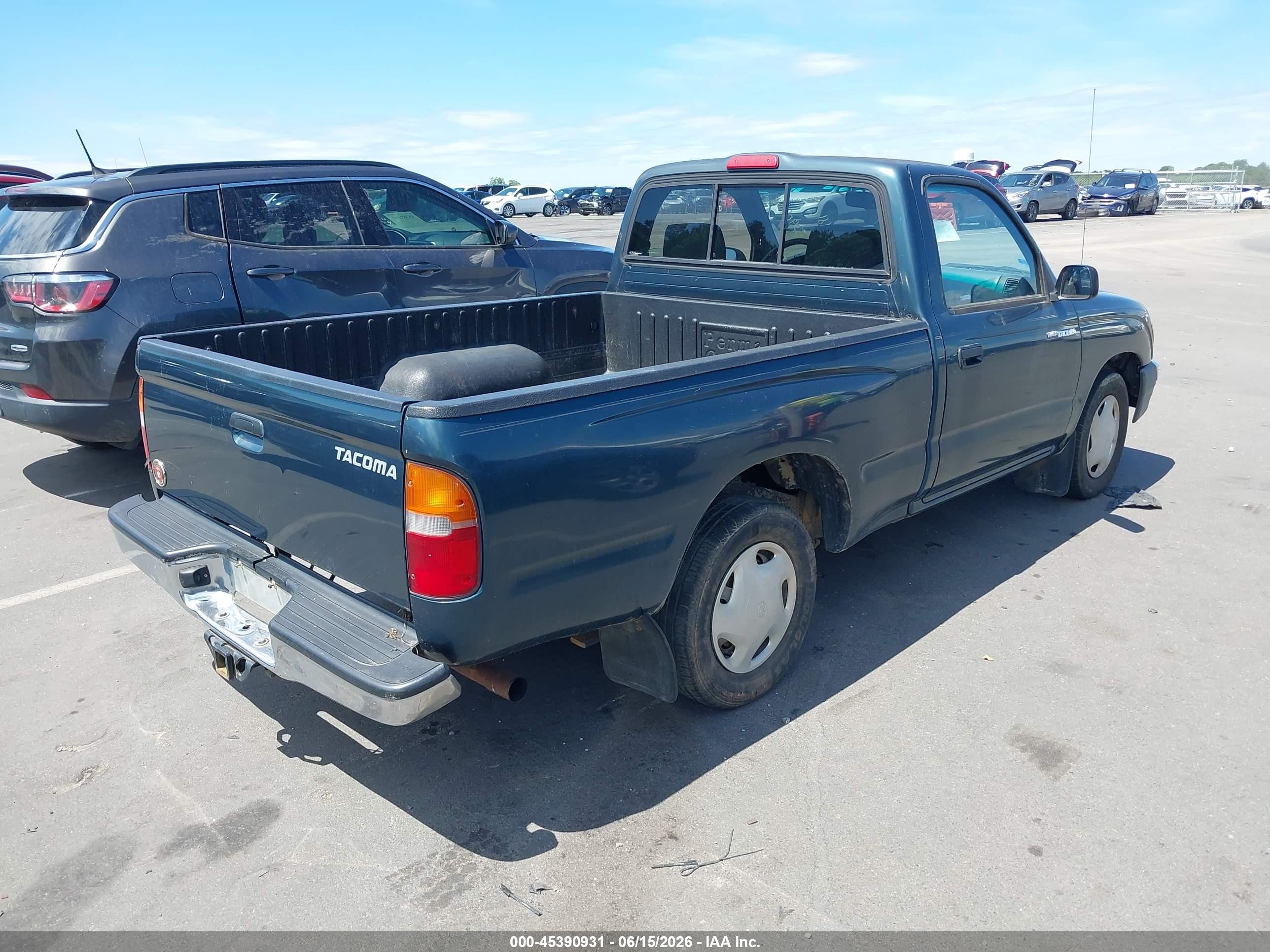 1998 Toyota Tacoma   Green vin: 4TANL42N8WZ097333