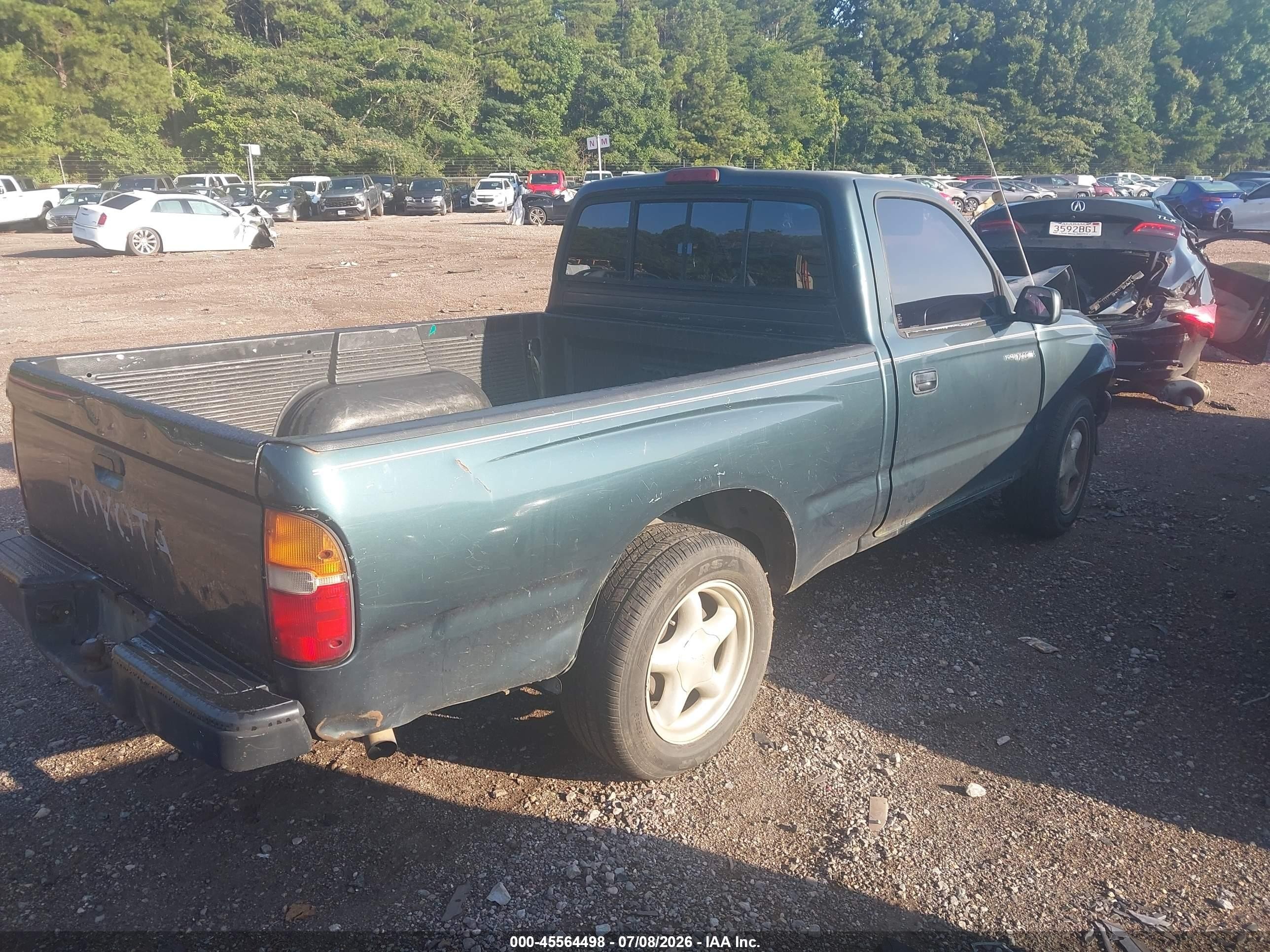 1996 Toyota Tacoma   Green vin: 4TANL42N9TZ183181
