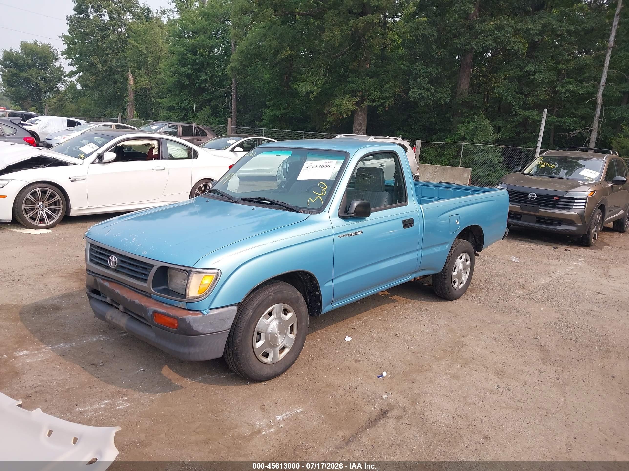 1996 Toyota Tacoma   Blue vin: 4TANL42NXTZ124754