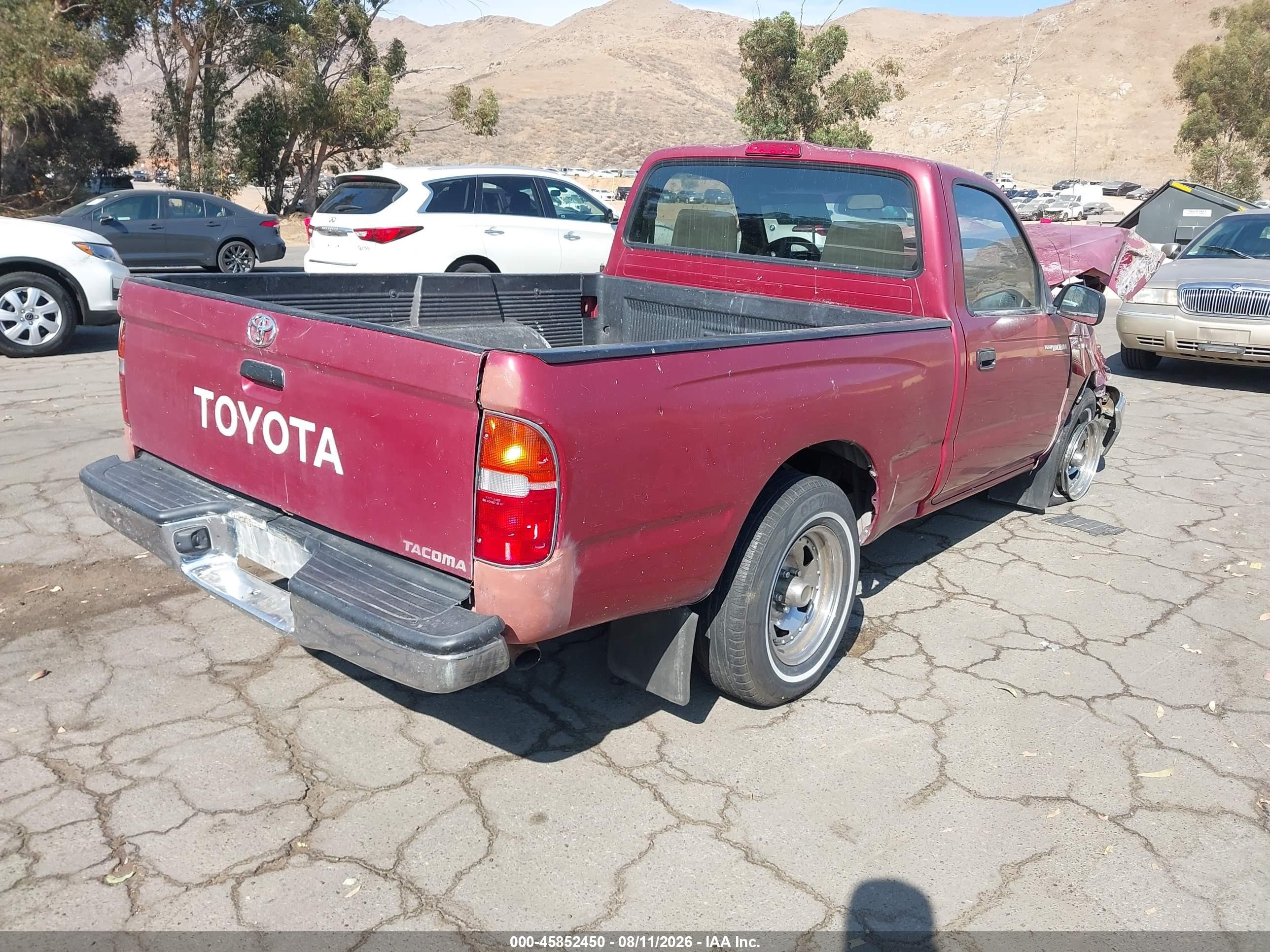 1997 Toyota Tacoma   Red vin: 4TANL42NXVZ236960