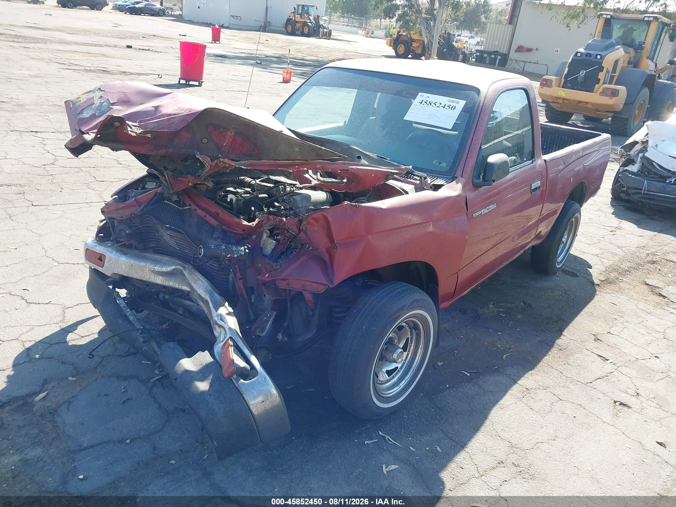 1997 Toyota Tacoma   Red vin: 4TANL42NXVZ236960