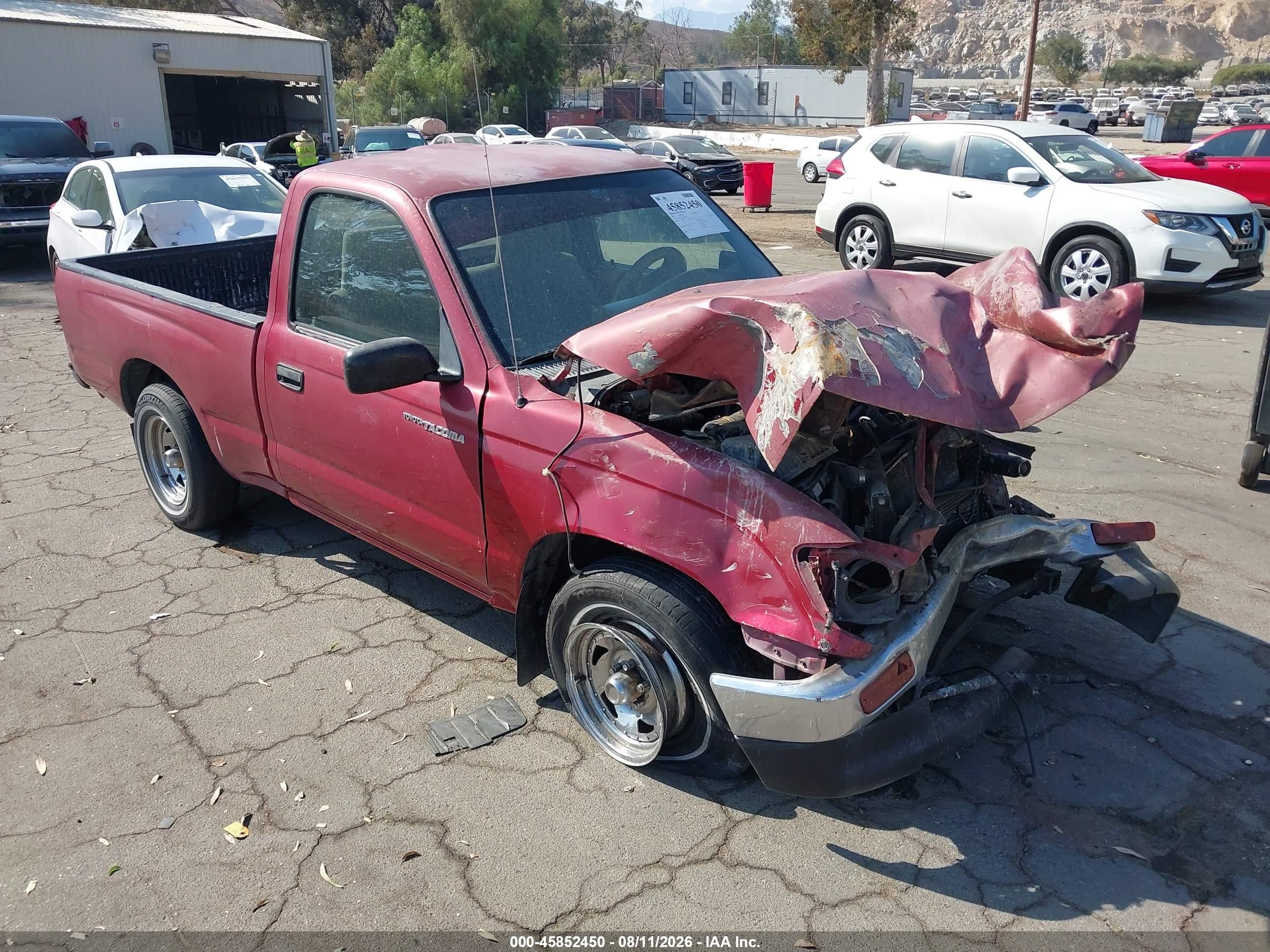 1997 Toyota Tacoma   Red vin: 4TANL42NXVZ236960
