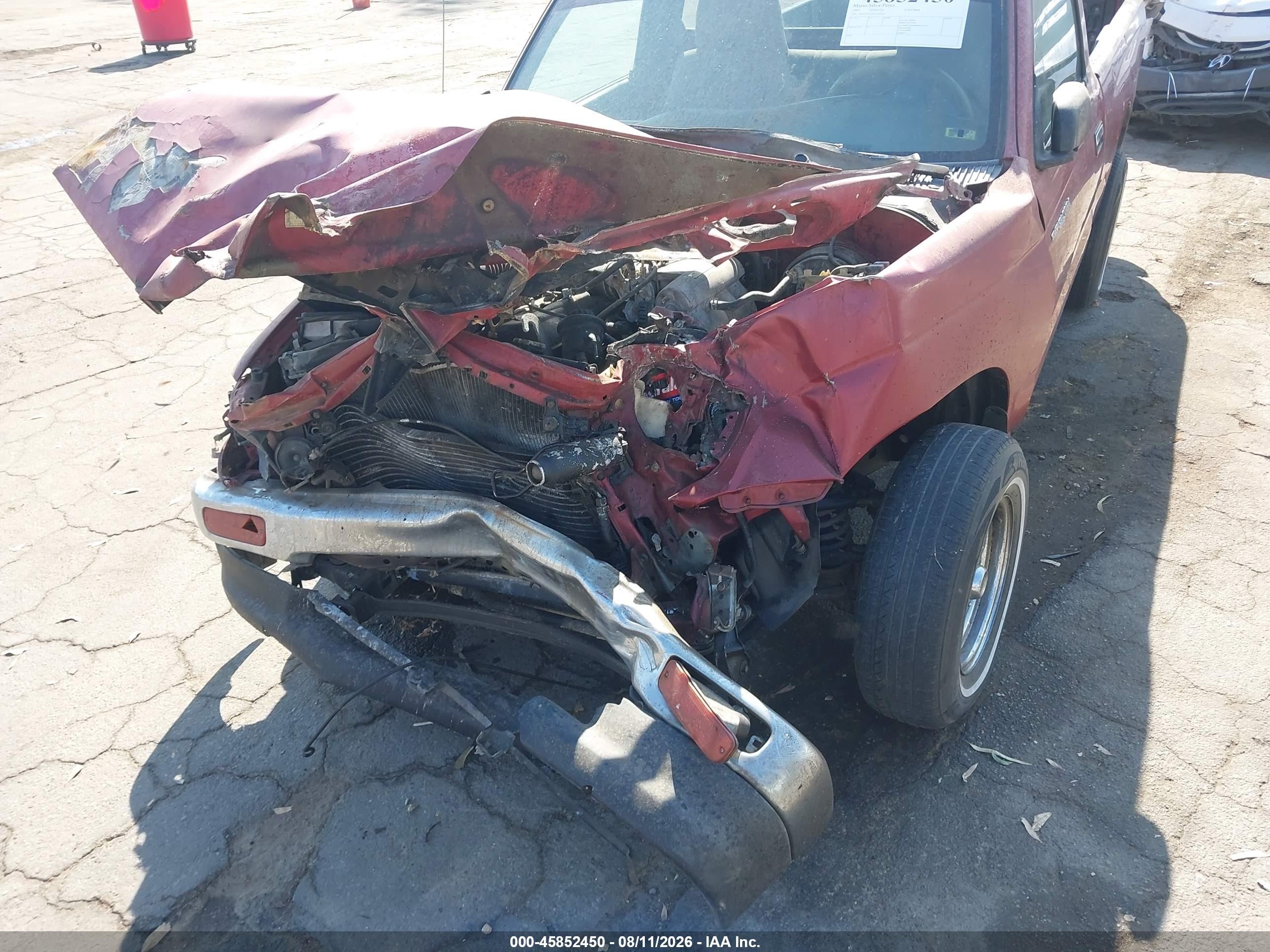 1997 Toyota Tacoma   Red vin: 4TANL42NXVZ236960
