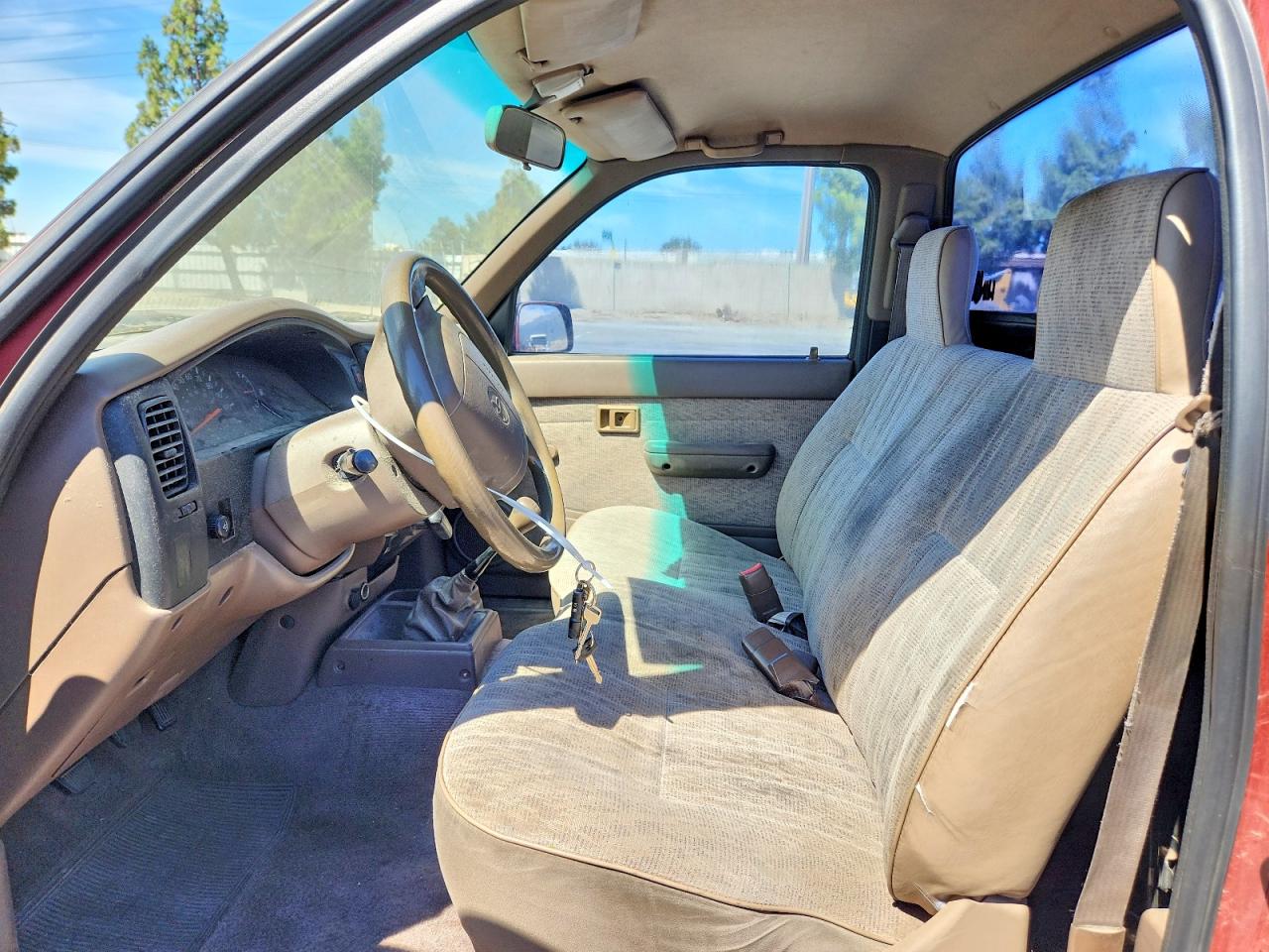 1998 Toyota Tacoma Base Burgundy vin: 4TANL42NXWZ071199
