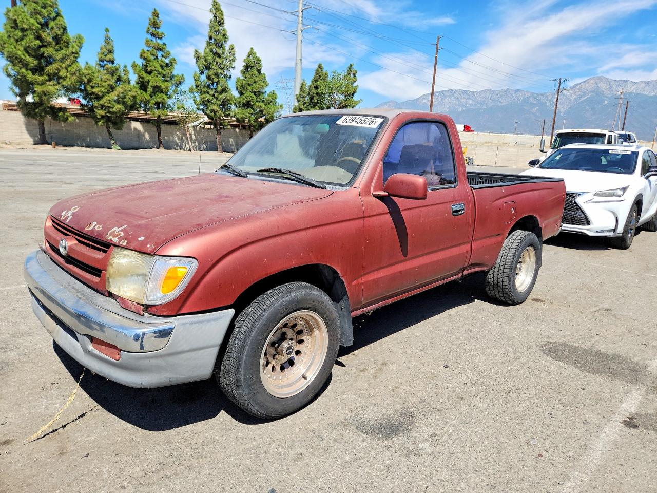 1998 Toyota Tacoma Base Burgundy vin: 4TANL42NXWZ071199