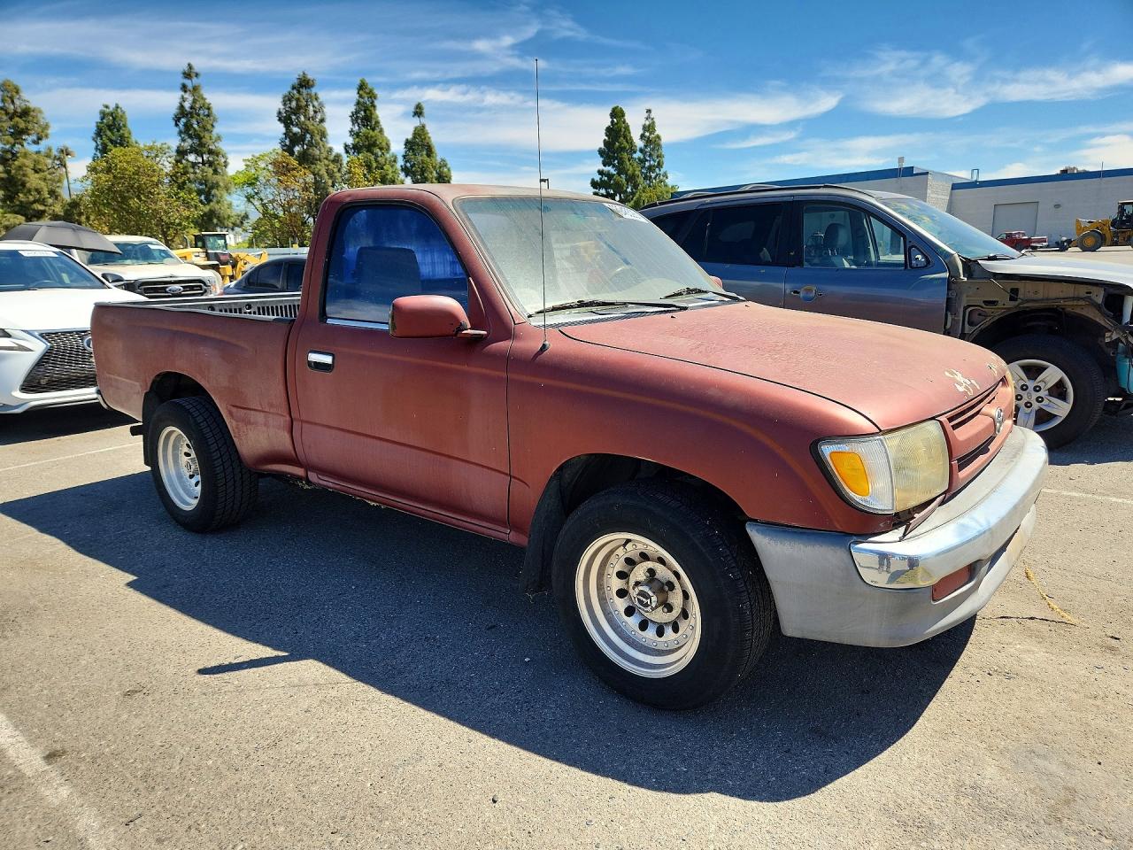 1998 Toyota Tacoma Base Burgundy vin: 4TANL42NXWZ071199
