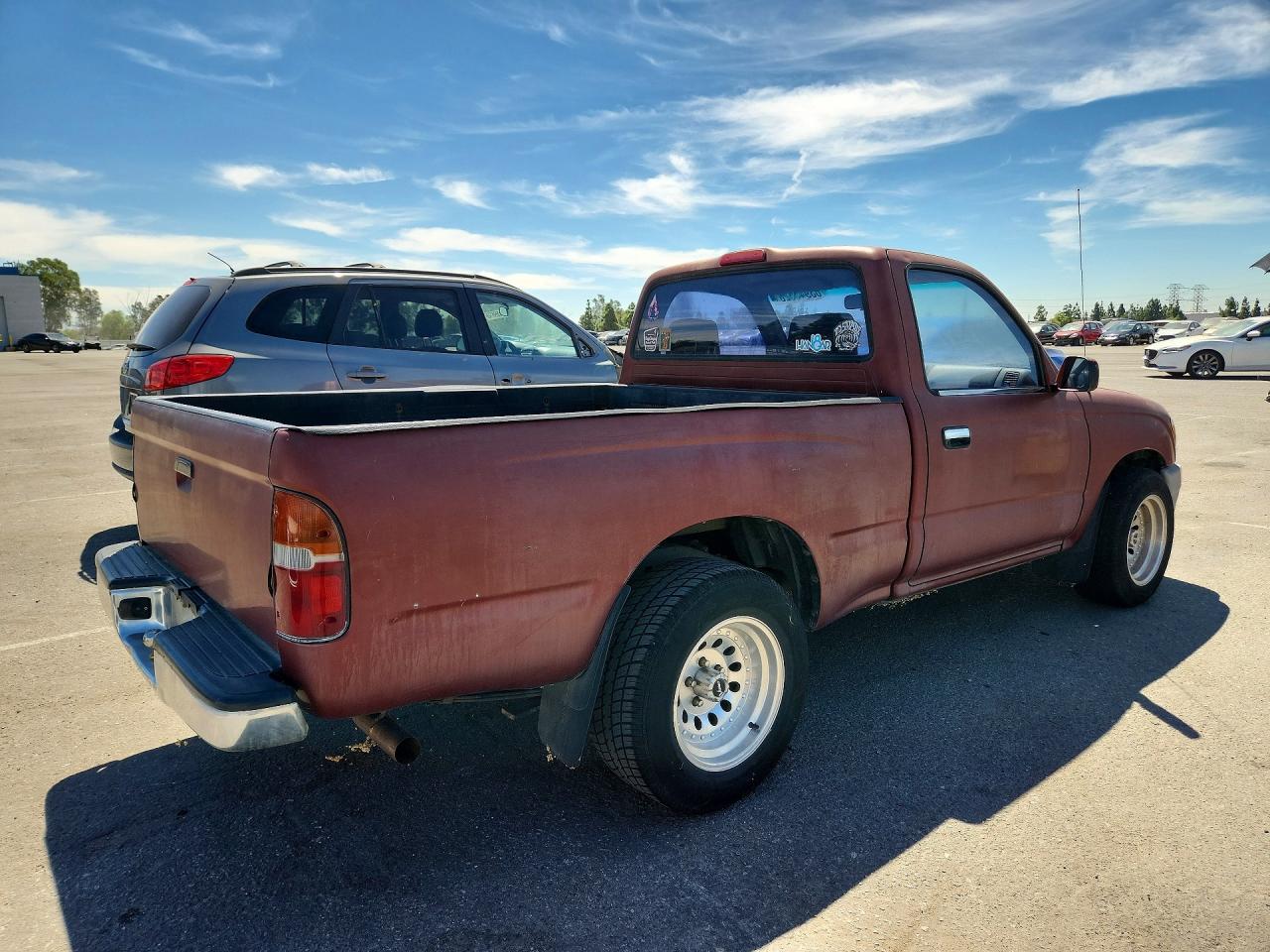 1998 Toyota Tacoma Base Burgundy vin: 4TANL42NXWZ071199