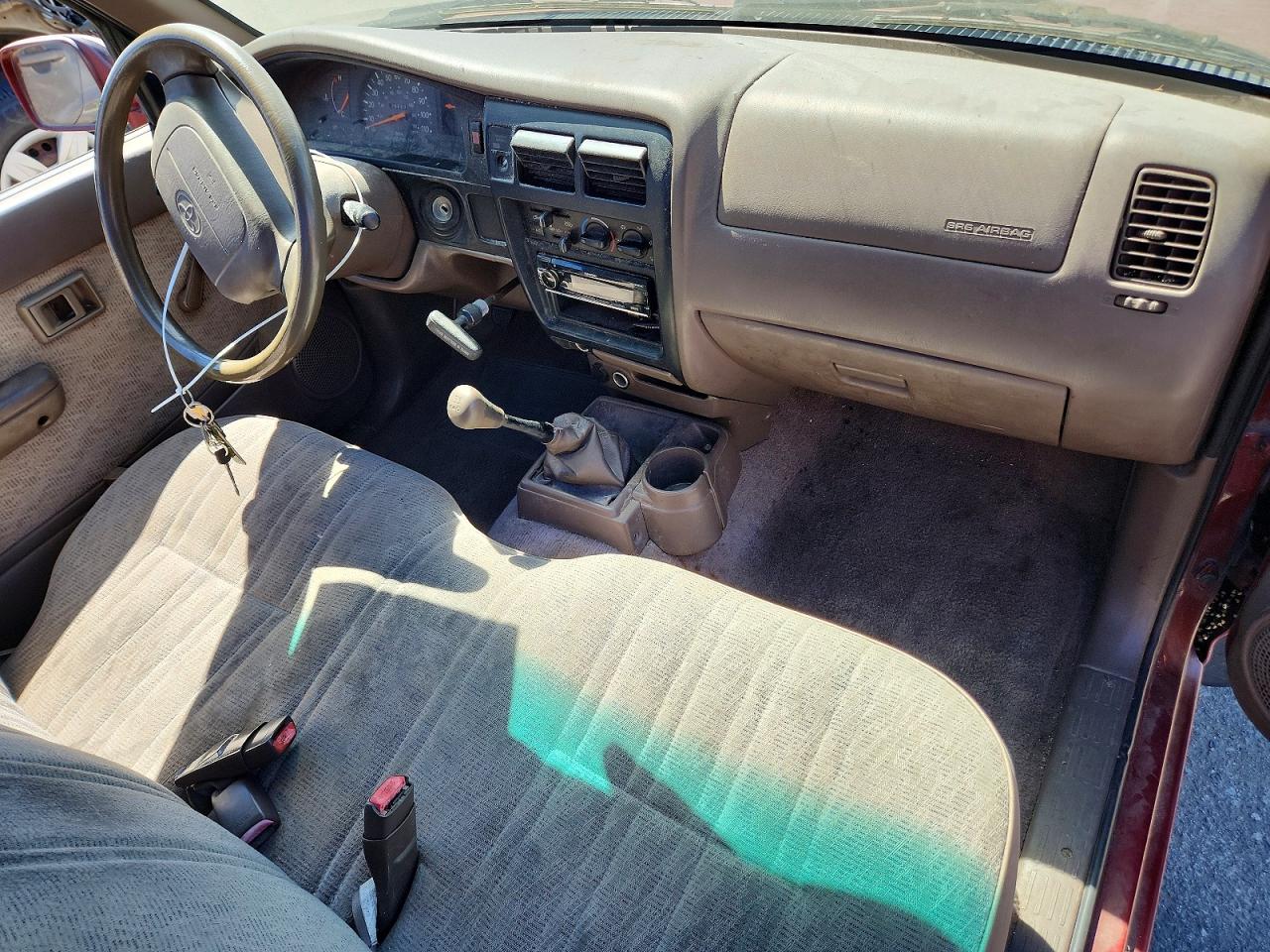 1998 Toyota Tacoma Base Burgundy vin: 4TANL42NXWZ071199