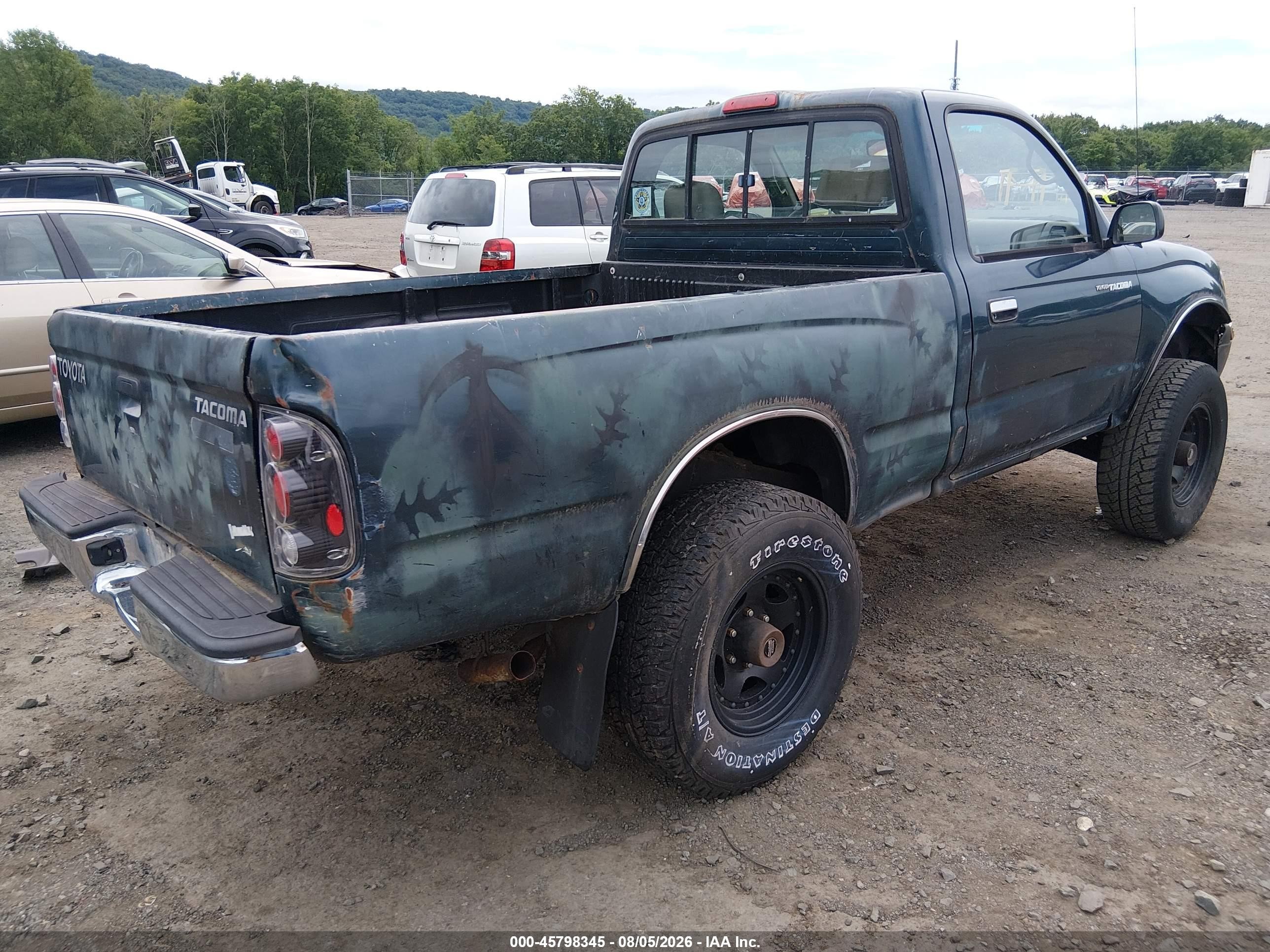 1998 Toyota Tacoma   Green vin: 4TAPM62N0WZ006069