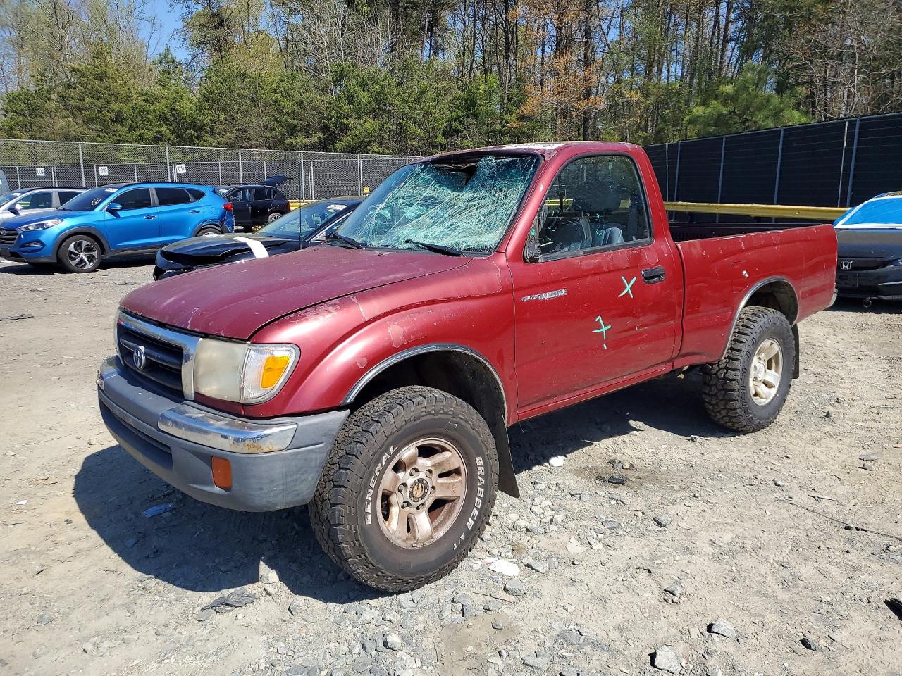 2000 Toyota Tacoma Base Бордовый vin: 4TAPM62N1YZ638632