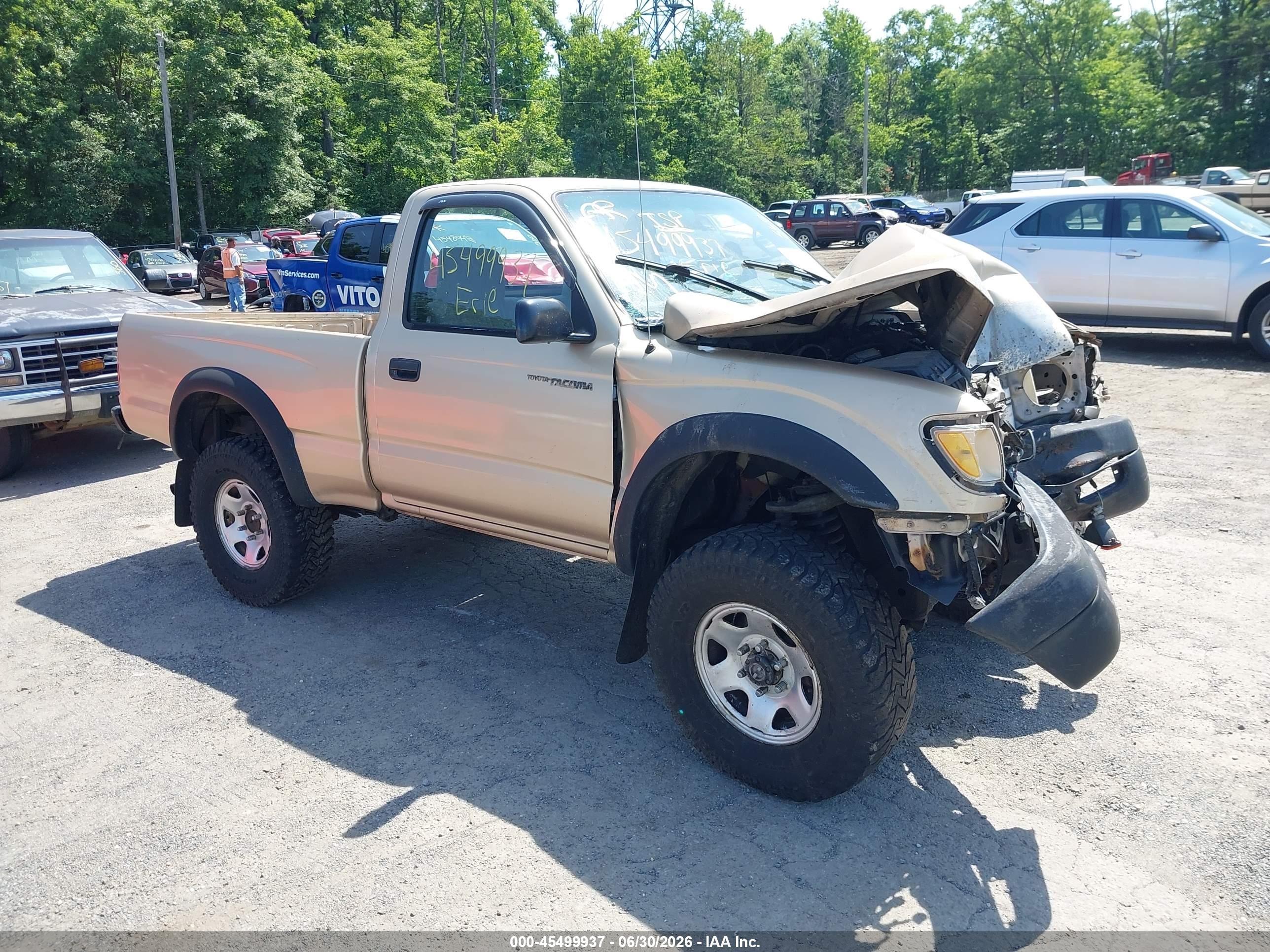 1996 Toyota Tacoma   Gold vin: 4TAPM62N2TZ121820