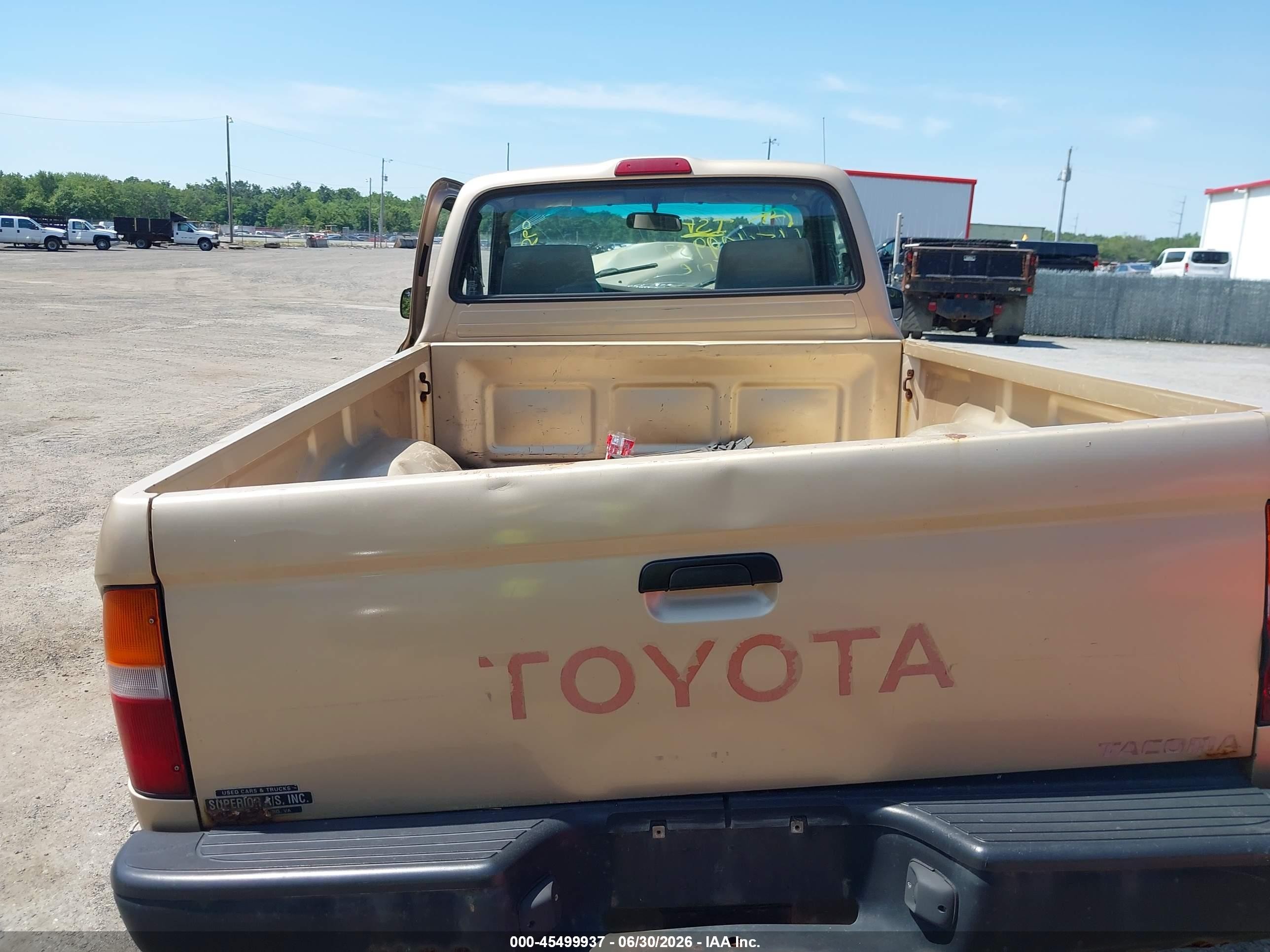 1996 Toyota Tacoma   Gold vin: 4TAPM62N2TZ121820