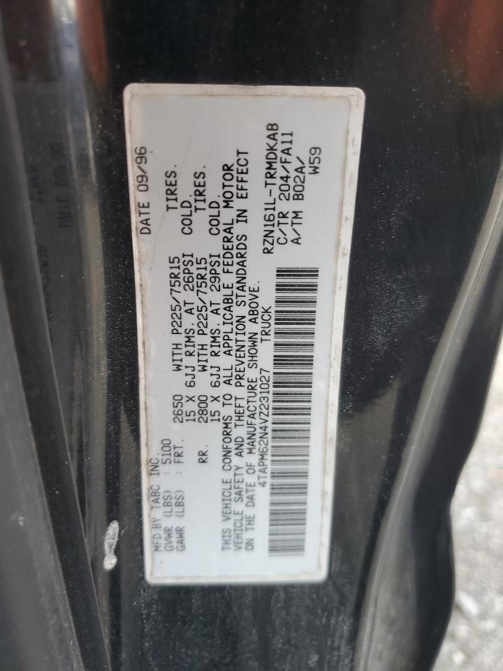 1997 Toyota Tacoma Черный vin: 4TAPM62N4VZ231027